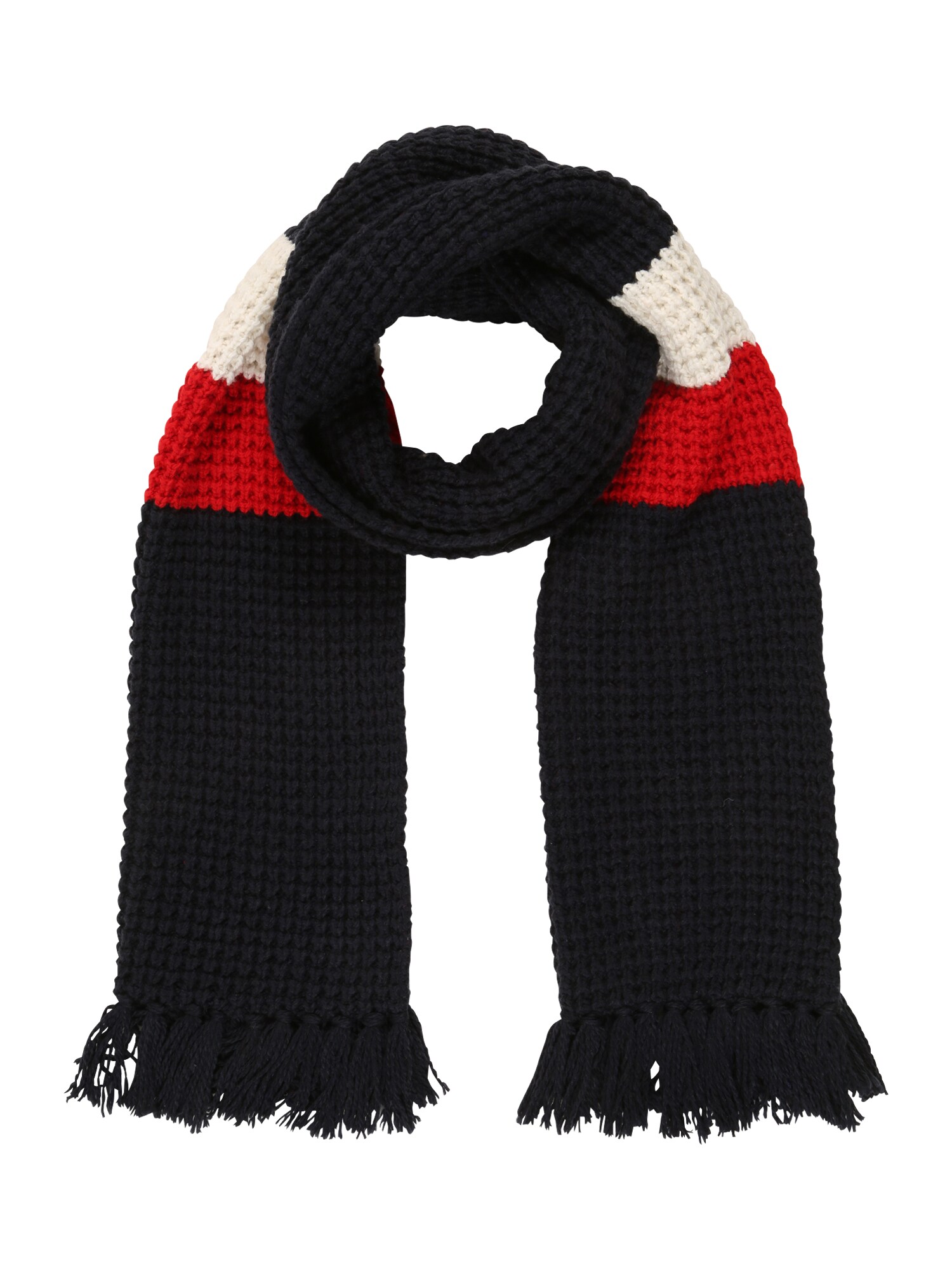 TOMMY HILFIGER Šalikas  tamsiai mėlyna / šviesiai raudona / balta