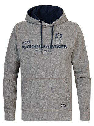 Petrol Industries Sweatshirt Navy / Grijs gemêleerd / Zwart