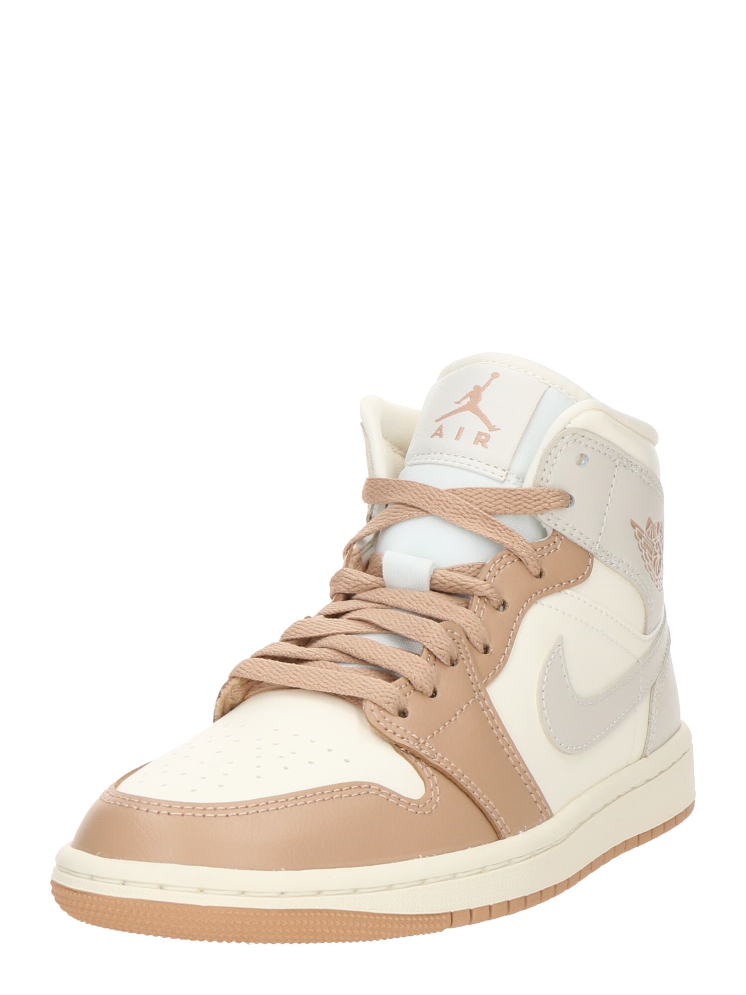 Jordan Sneaker înalt Air Jordan 1  maro deschis / gri / alb