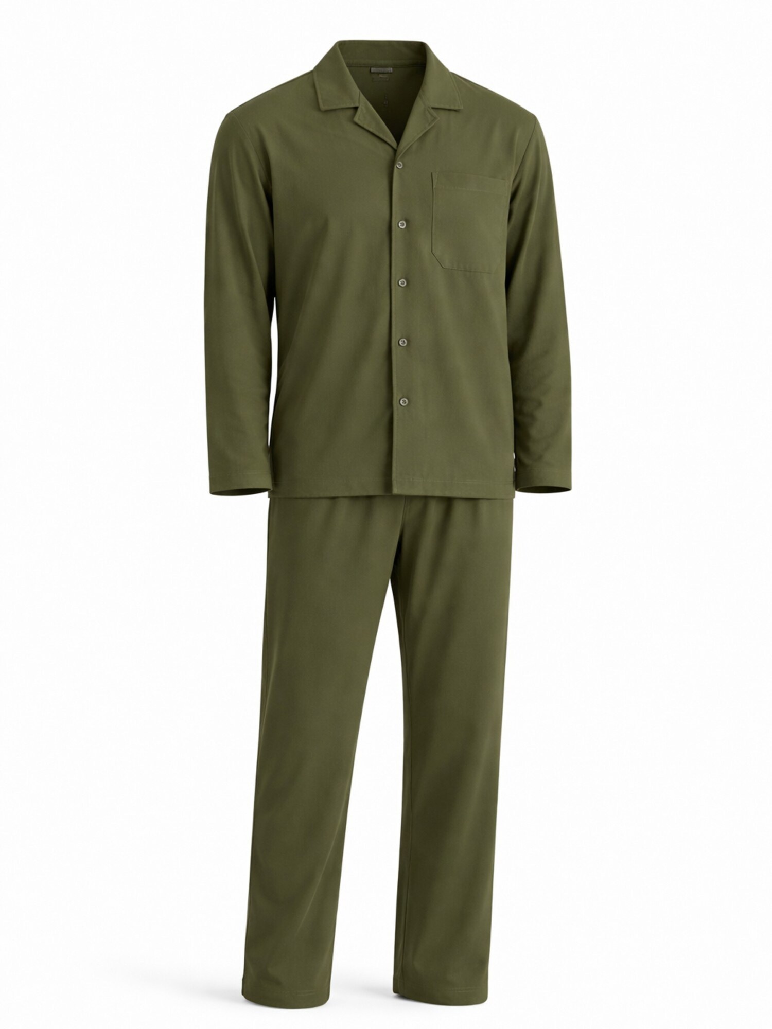 PANTONECLO Pijama largo 'Pantoneclo Men’s Nightwear Set'  verde
