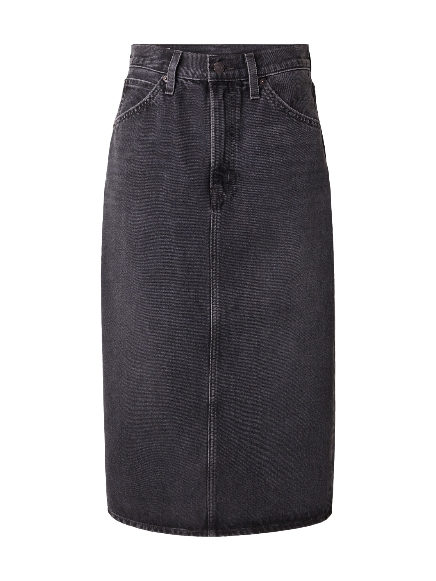 LEVIS ® Fustă High Rise Back Slit Skirt  negru denim