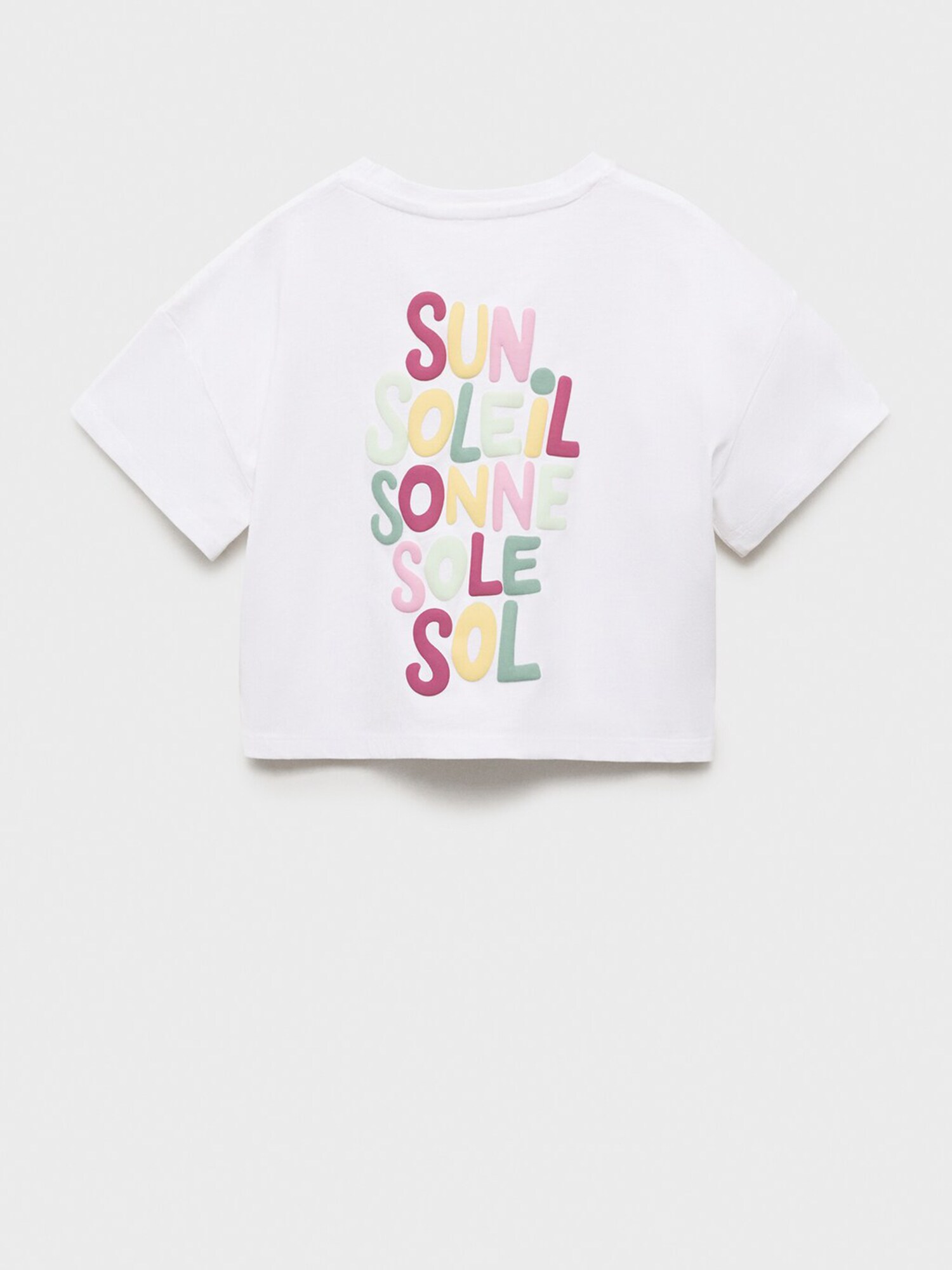 MANGO KIDS Póló 'SOL'  világos sárga / pasztellzöld / rózsaszín / piszkosfehér termék 2. képe