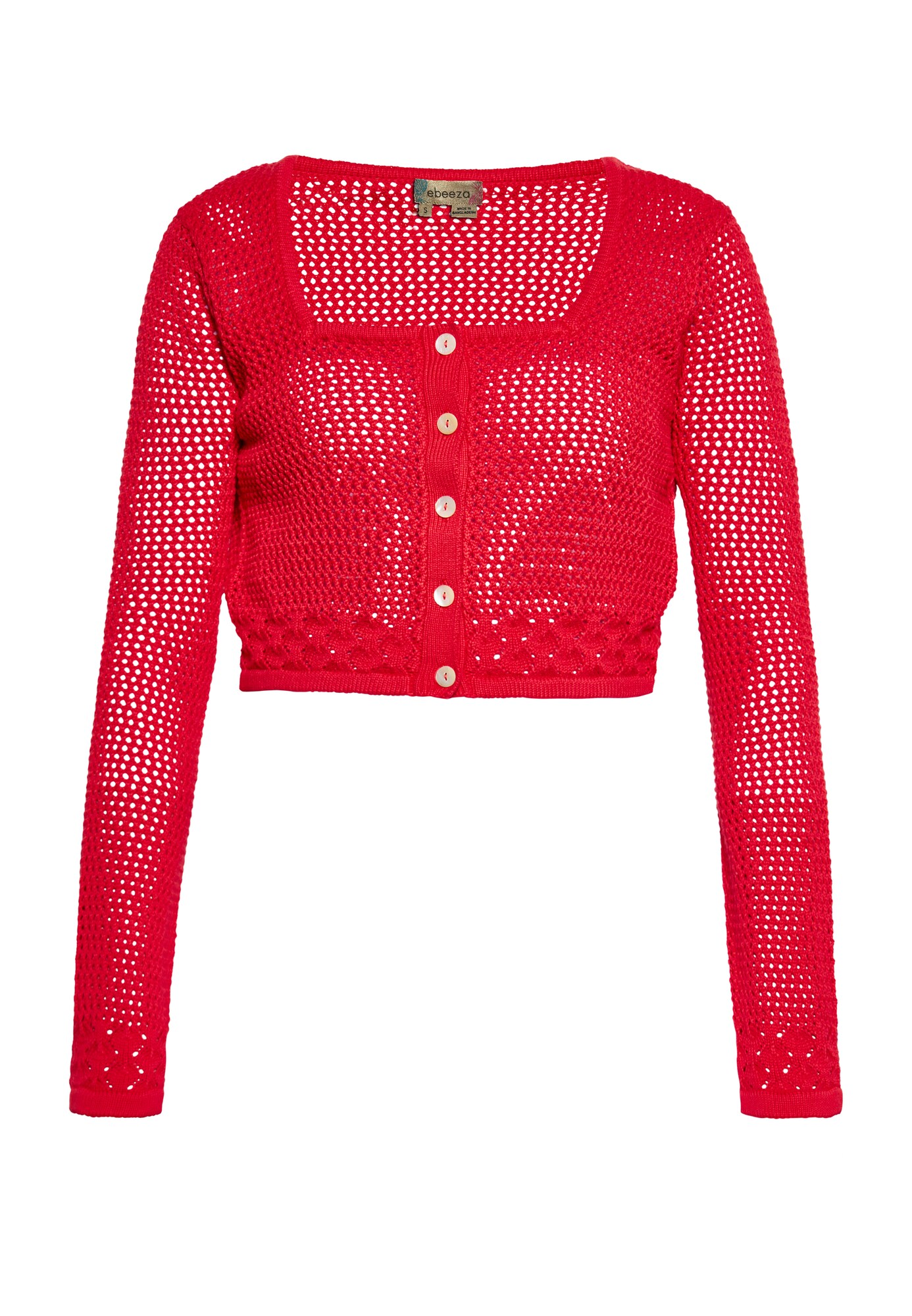 ebeeza Cárdigan  beige claro / rojo
