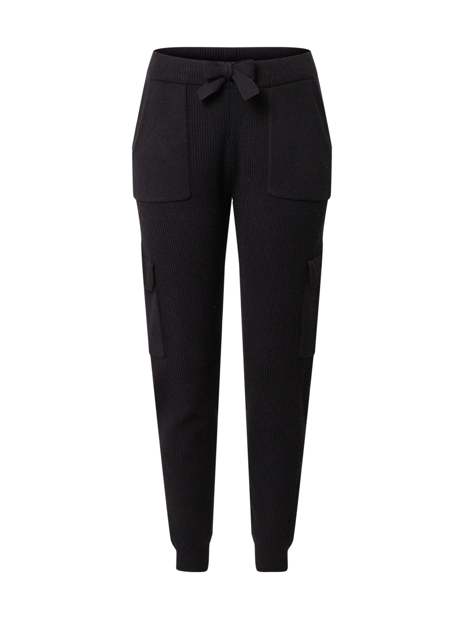 Soft Rebels Laisvo stiliaus kelnės 'Peach'  juoda