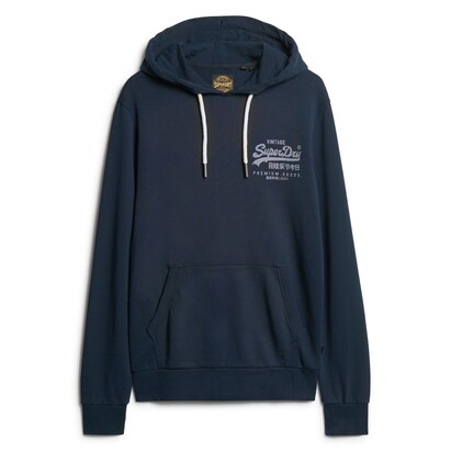 Superdry Sweatshirt Navy / Wit