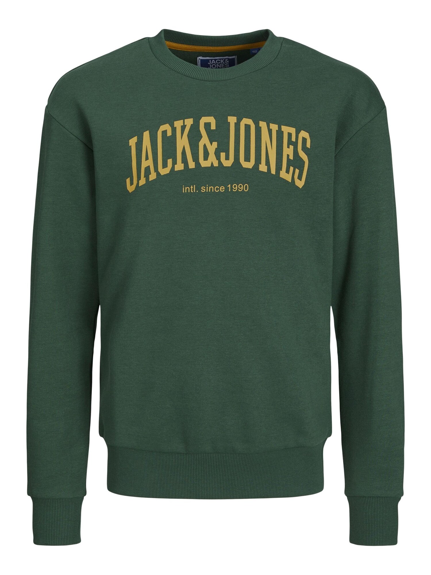 Jack & Jones Junior Mikina 'JJEJosh'  karí / tmavozelená