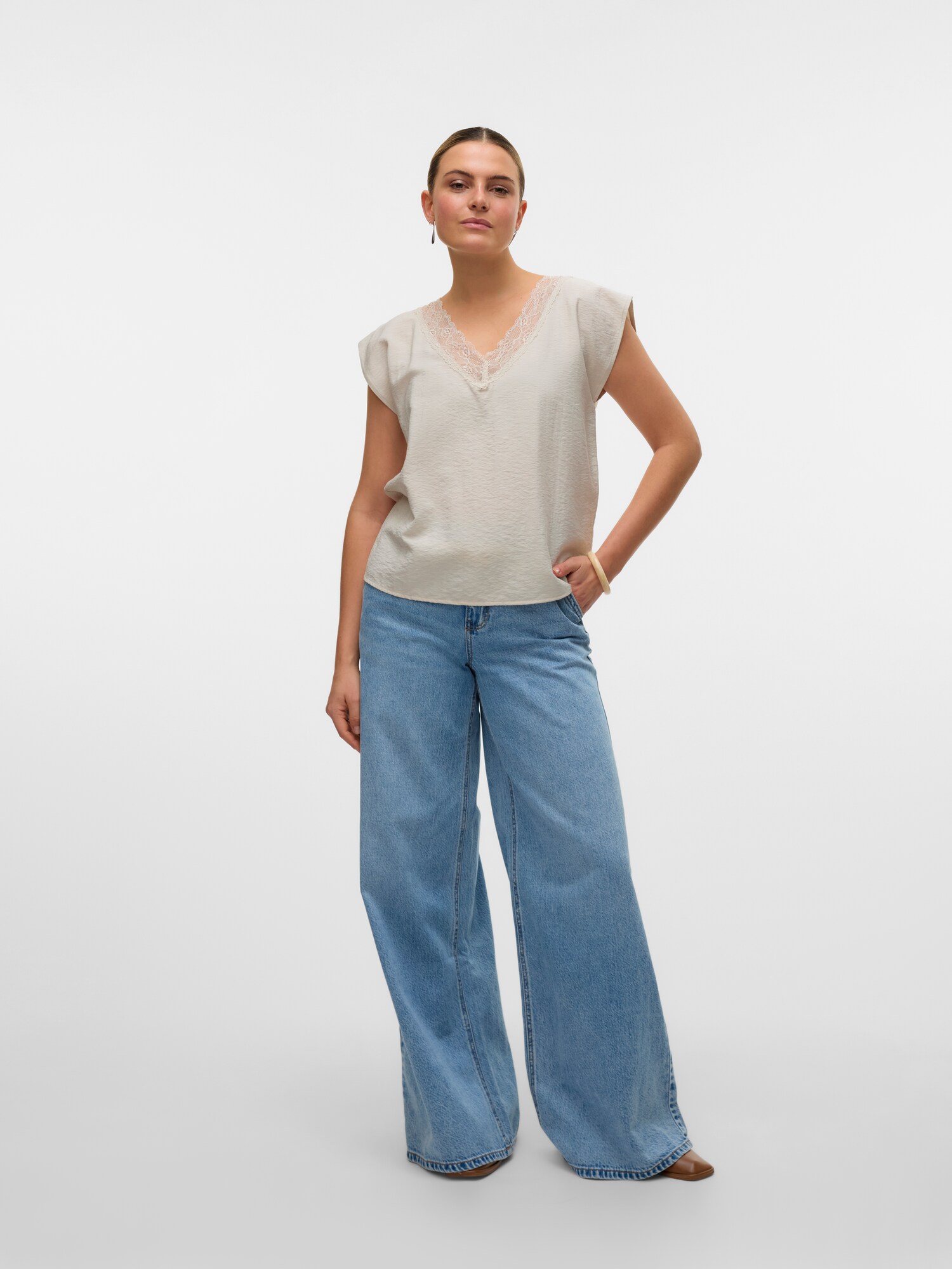 VERO MODA Top 'VMSafa' biela (obrázok 6)