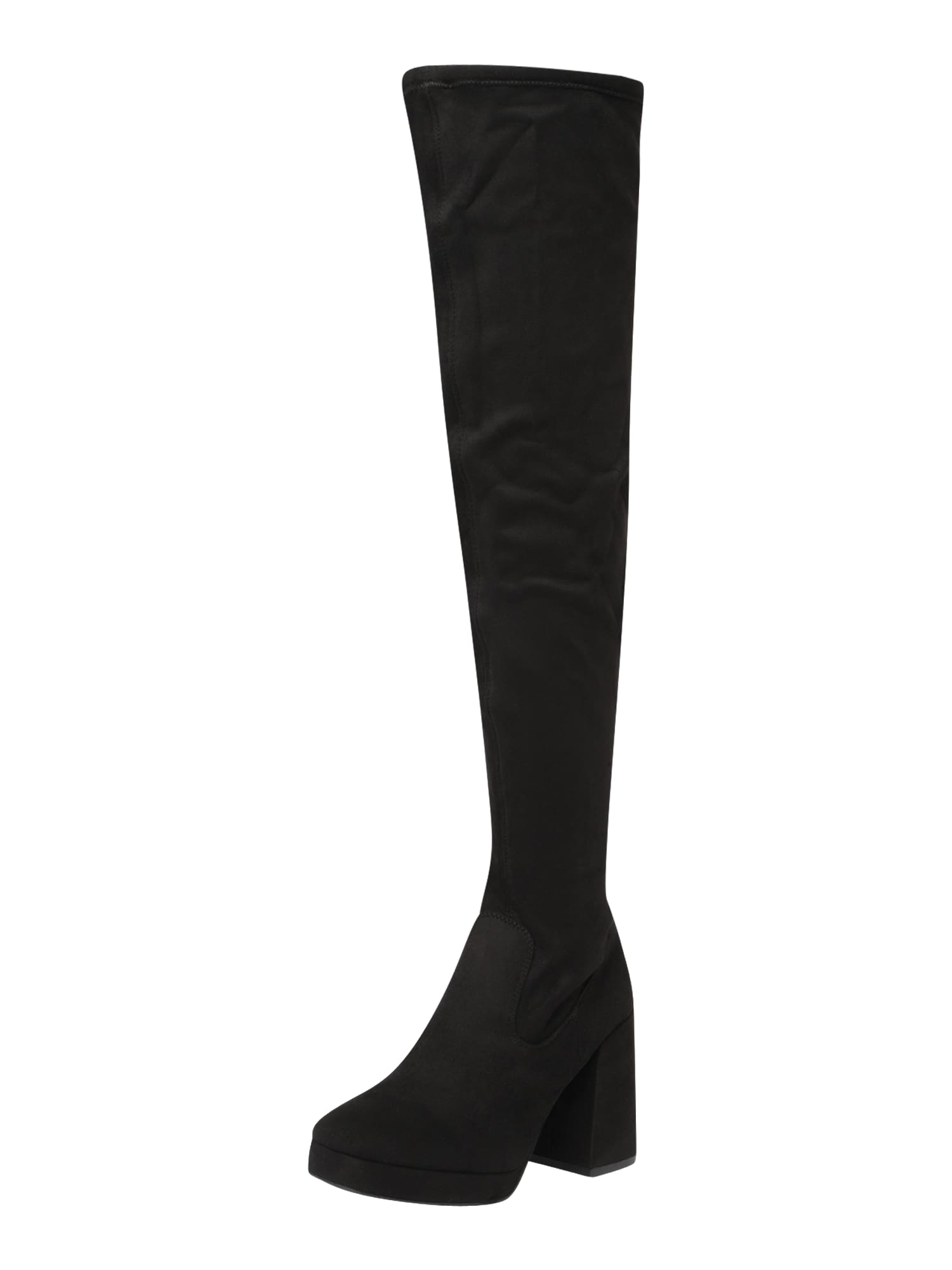 NEW LOOK Cizme peste genunchi 'AVA' negru