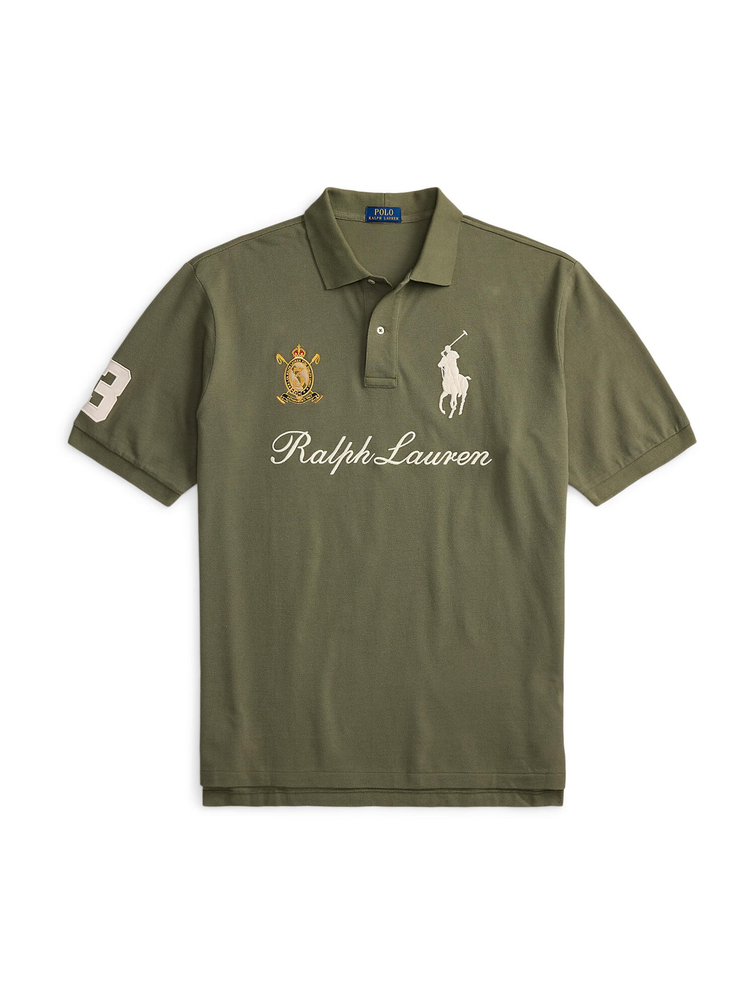 Polo Ralph Lauren Big & Tall Tričko  tmavožltá / olivová / čierna / biela