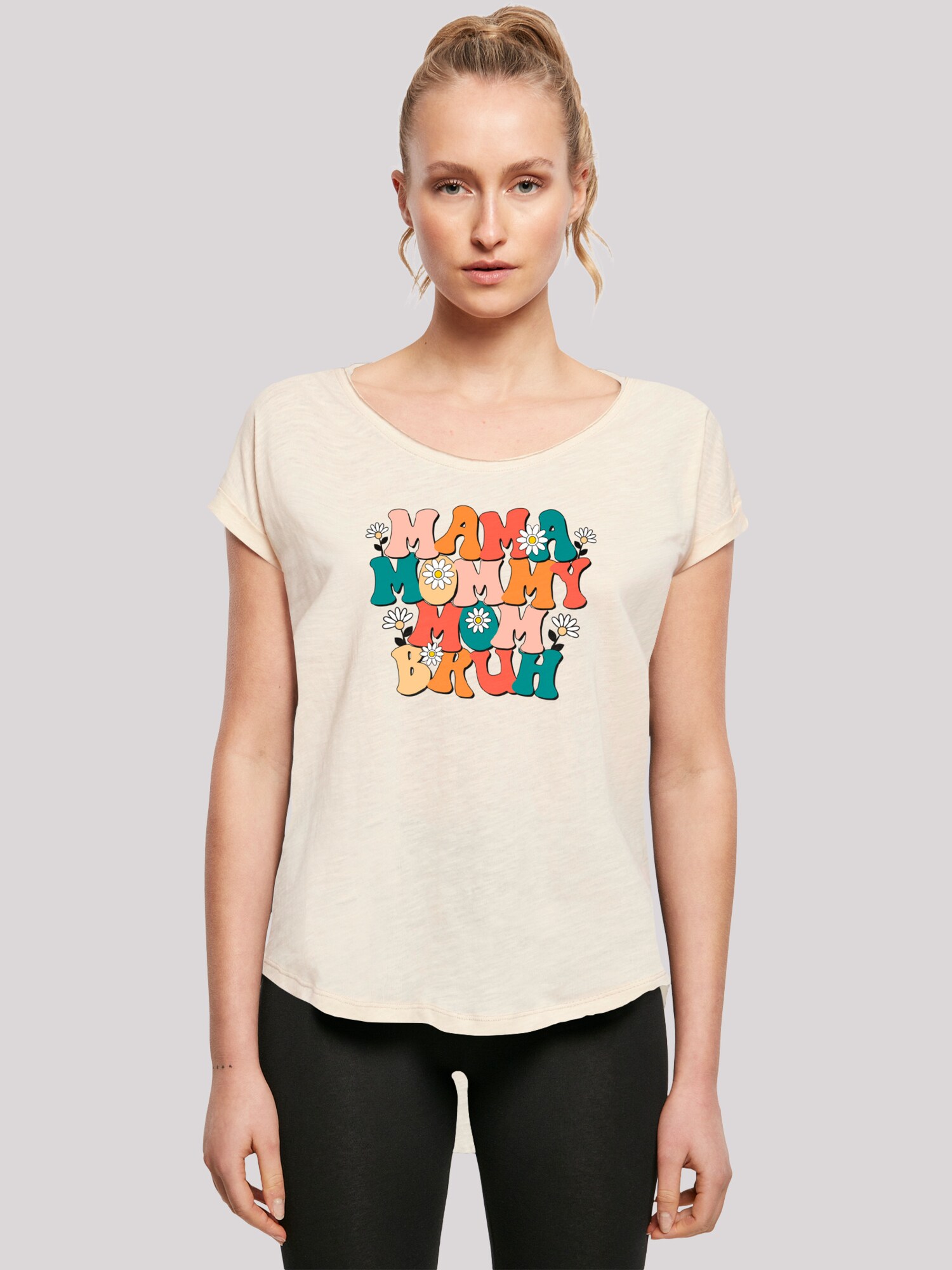 Thumbnail - T-Shirt 'Mothers Day Floral Accent Mom Life Humor Trendy Aesthetic'