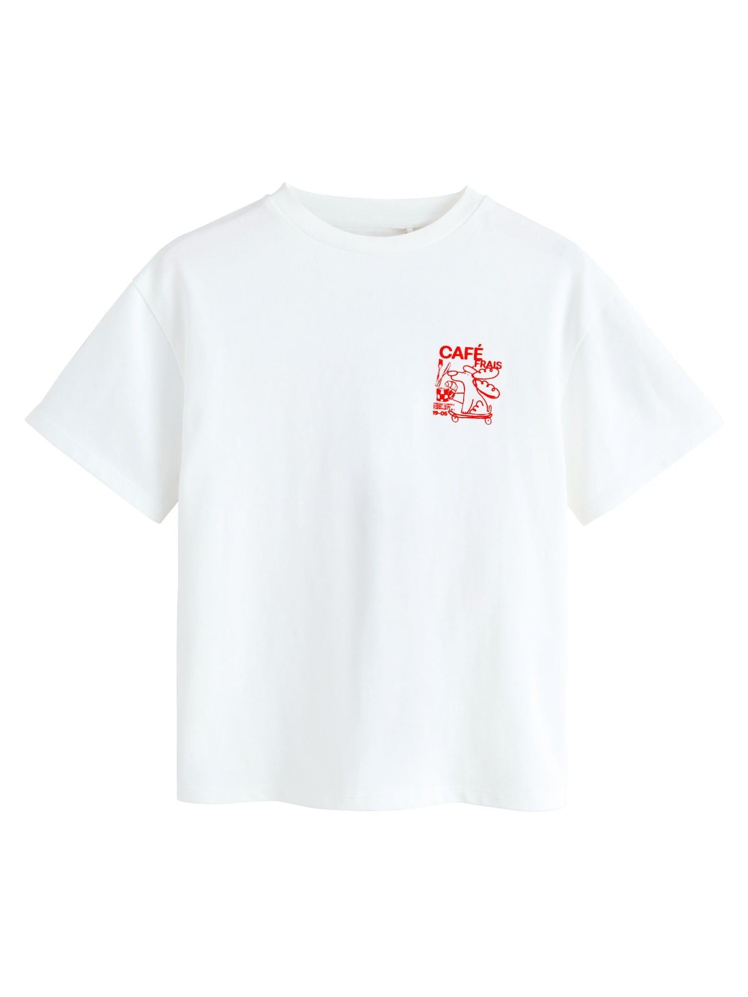 Next Tricou  roșu / alb