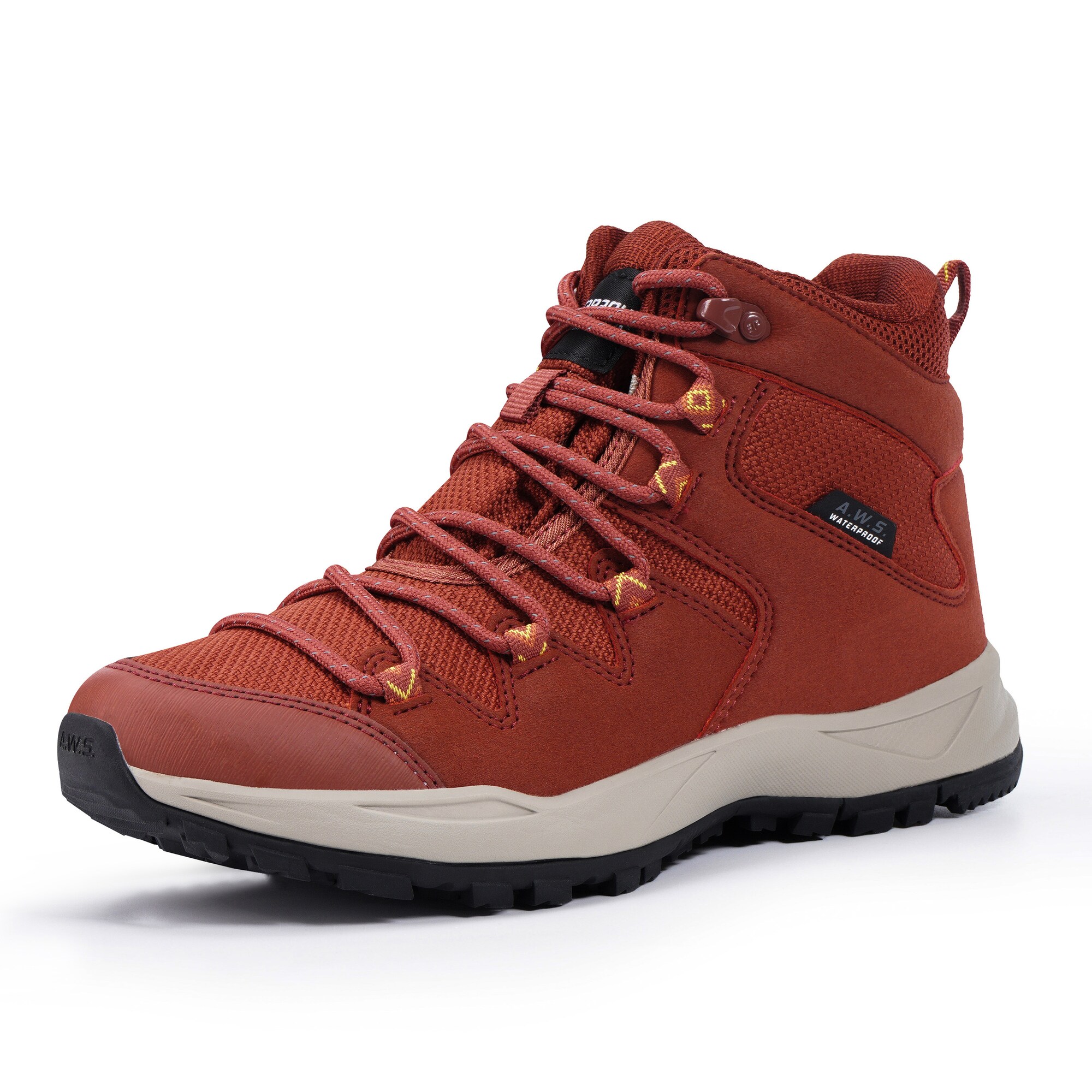 ICEPEAK Botine Ansio  roșu ruginiu / negru / alb