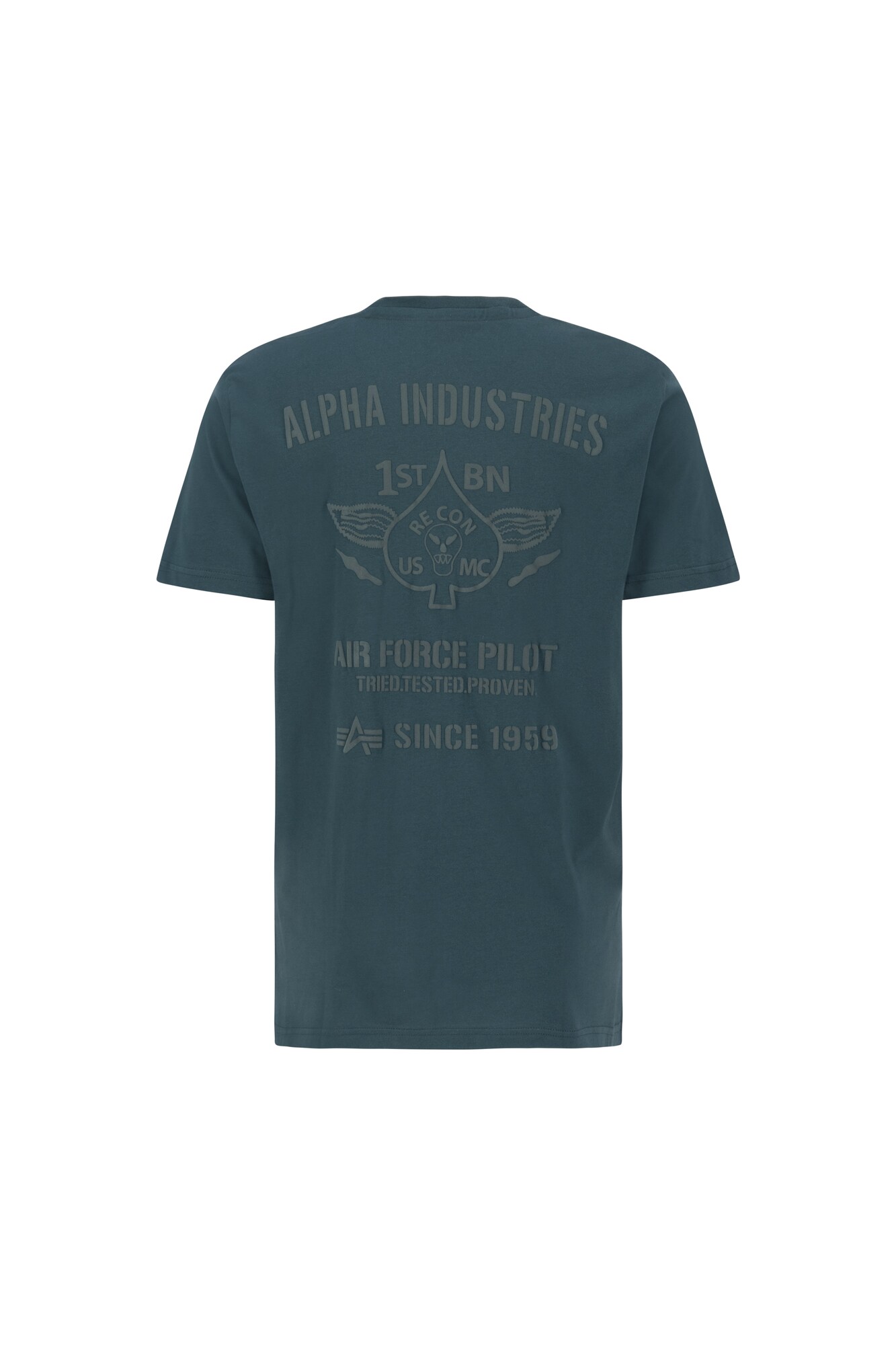 ALPHA INDUSTRIES Póló 'Air Force'  zöld / sötétzöld termék 2. képe