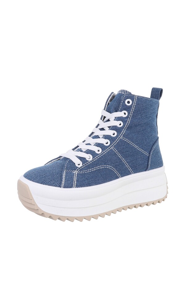 Ital-Design Sneaker high Damen Größe 36 blau