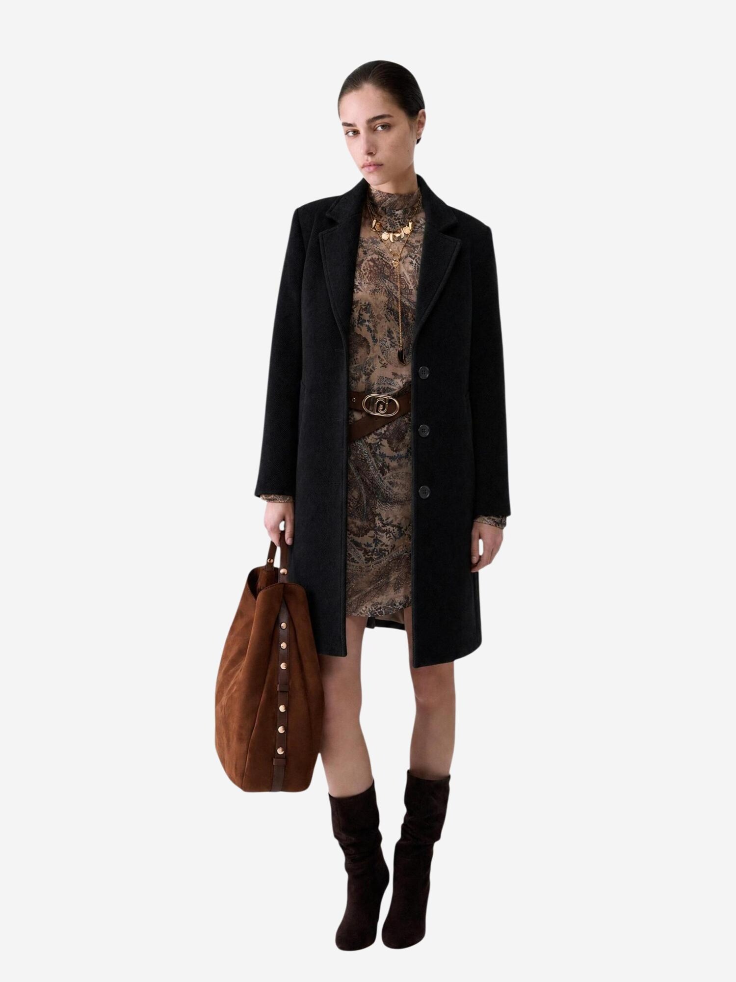 Liu Jo Abrigo de invierno  negro – imagen 4