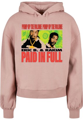 Merchcode Sweatshirt ‘Eric B & Rakim – Pump Up The Volume’ Lichtgroen / Rosa / Rood / Zwart