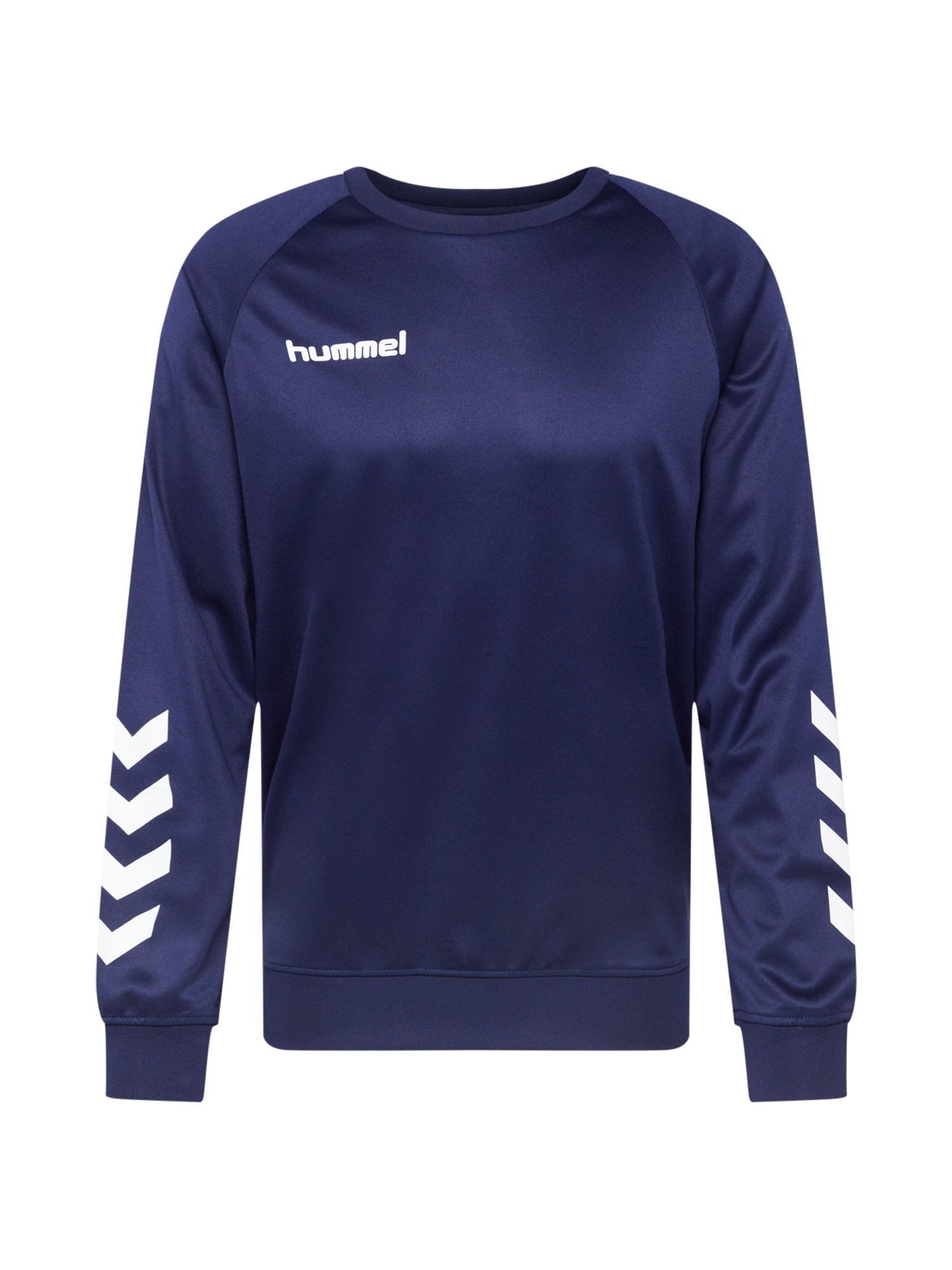 Hummel Športna majica  temno modra / bela