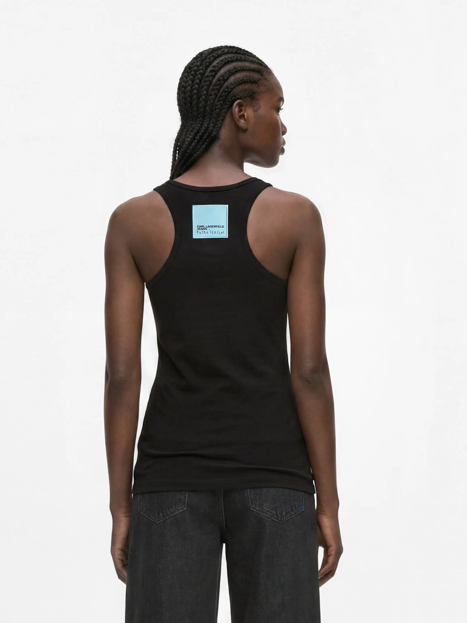 KARL LAGERFELD JEANS Top ' KLJ X Pietro Terzini Tanktop '  negro – imagen 4