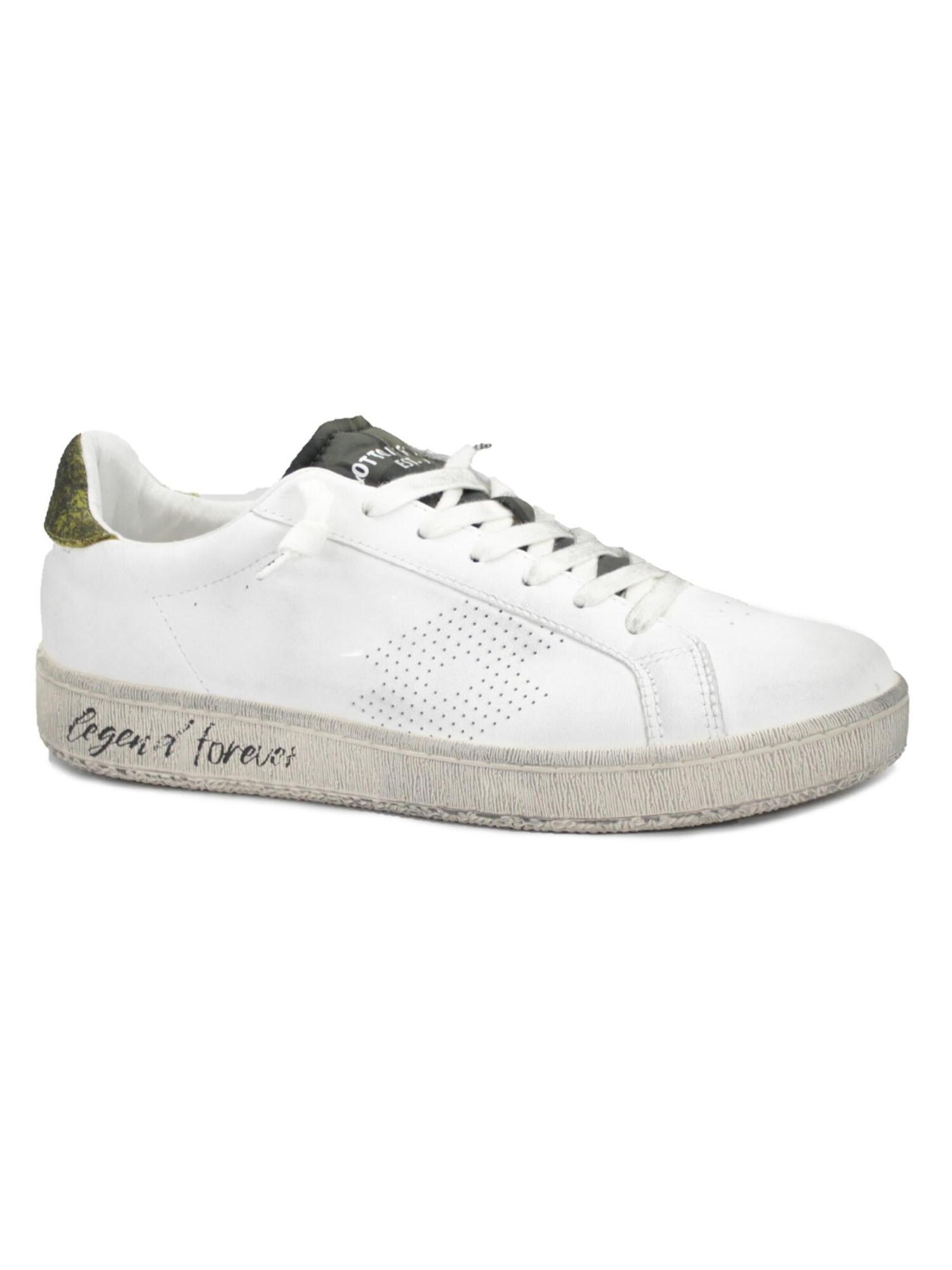 LOTTO Zapatillas deportivas bajas 'LOTTO LEGGENDA 223619 autograph white camouflage yellow bianco uomo sneakers lacci pelle'  blanco