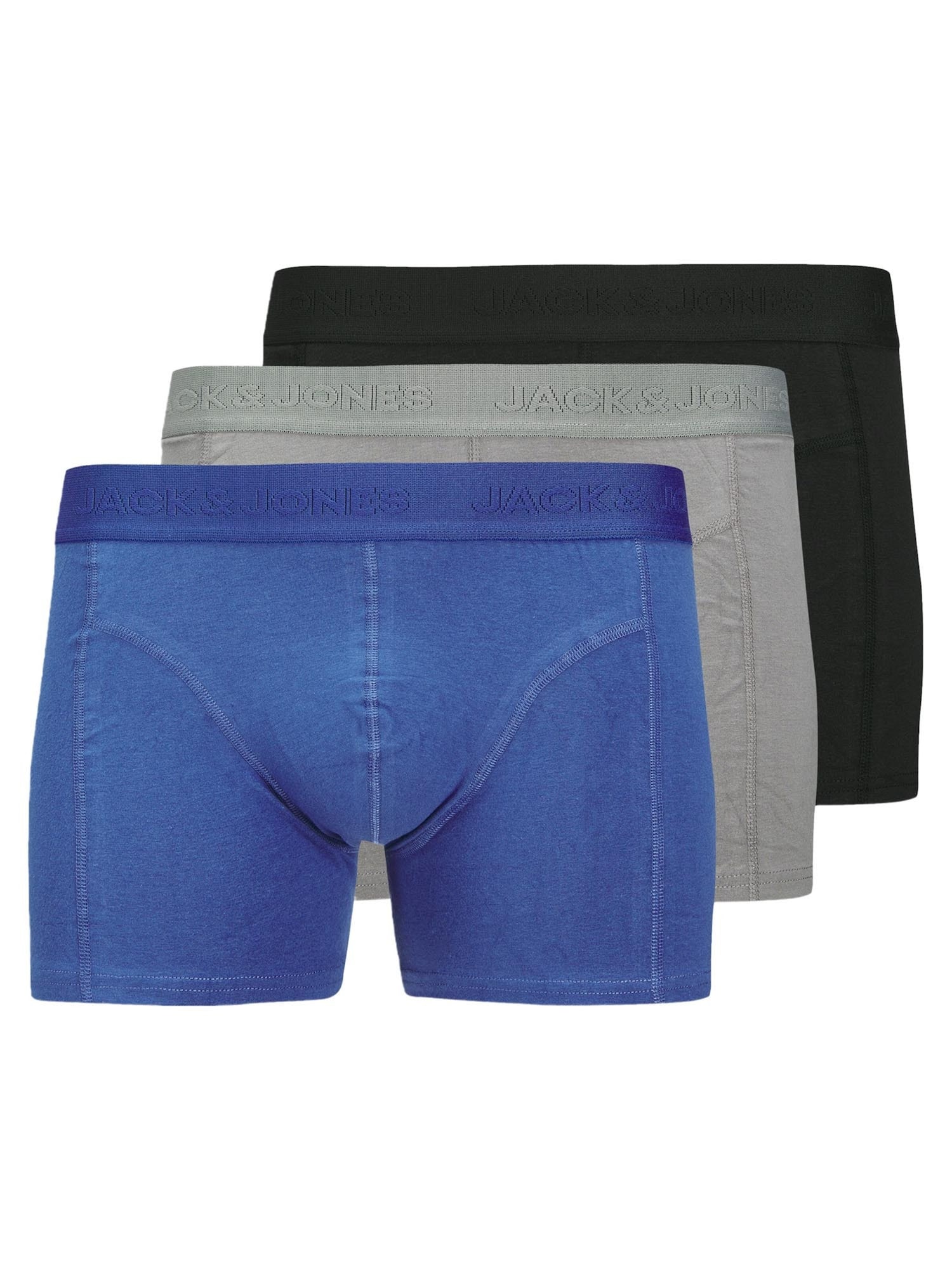 JACK & JONES Bokserice 'Ordinary'  plava / siva / crna