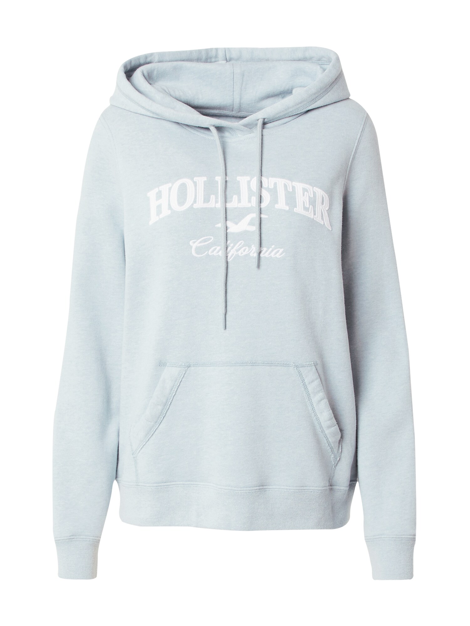 HOLLISTER Mikina  pastelovo modrá / biela