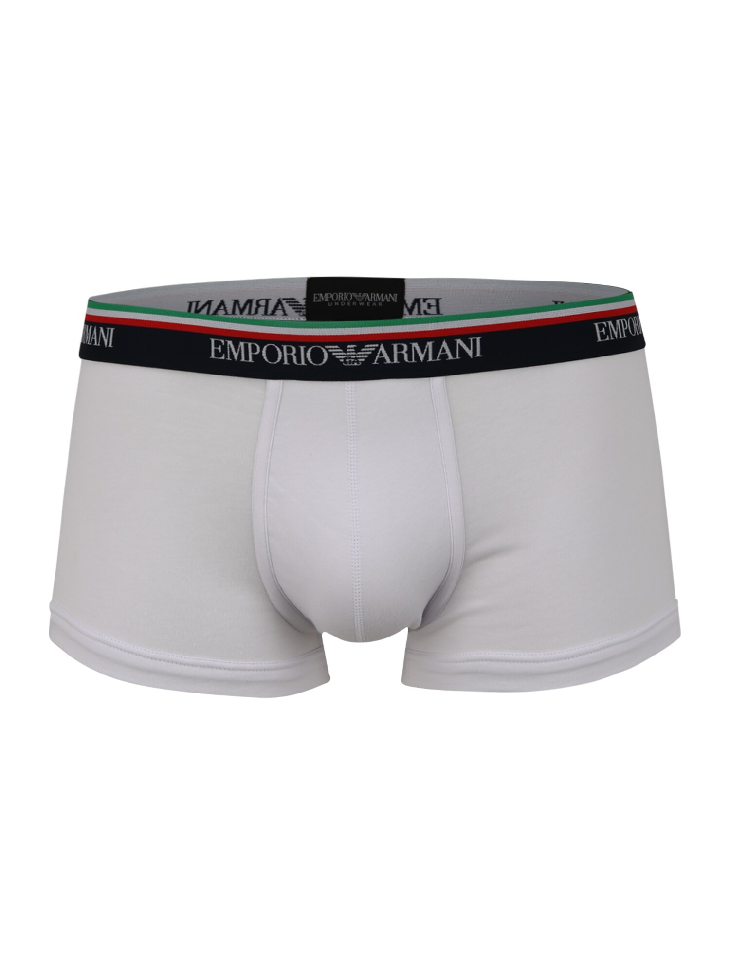 Emporio Armani Boxer trumpikės  juoda / šviesiai žalia / margai balta