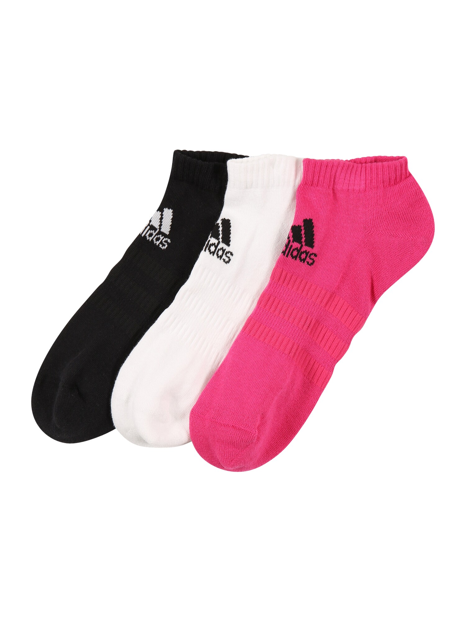 ADIDAS PERFORMANCE Sportinės kojinės 'CUSH'  juoda / rožinė / balta