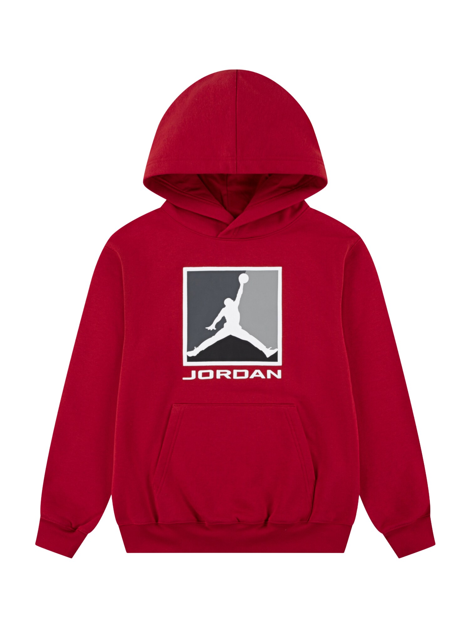 Jordan Bluză de molton ESS  gri / rubiniu / negru / alb