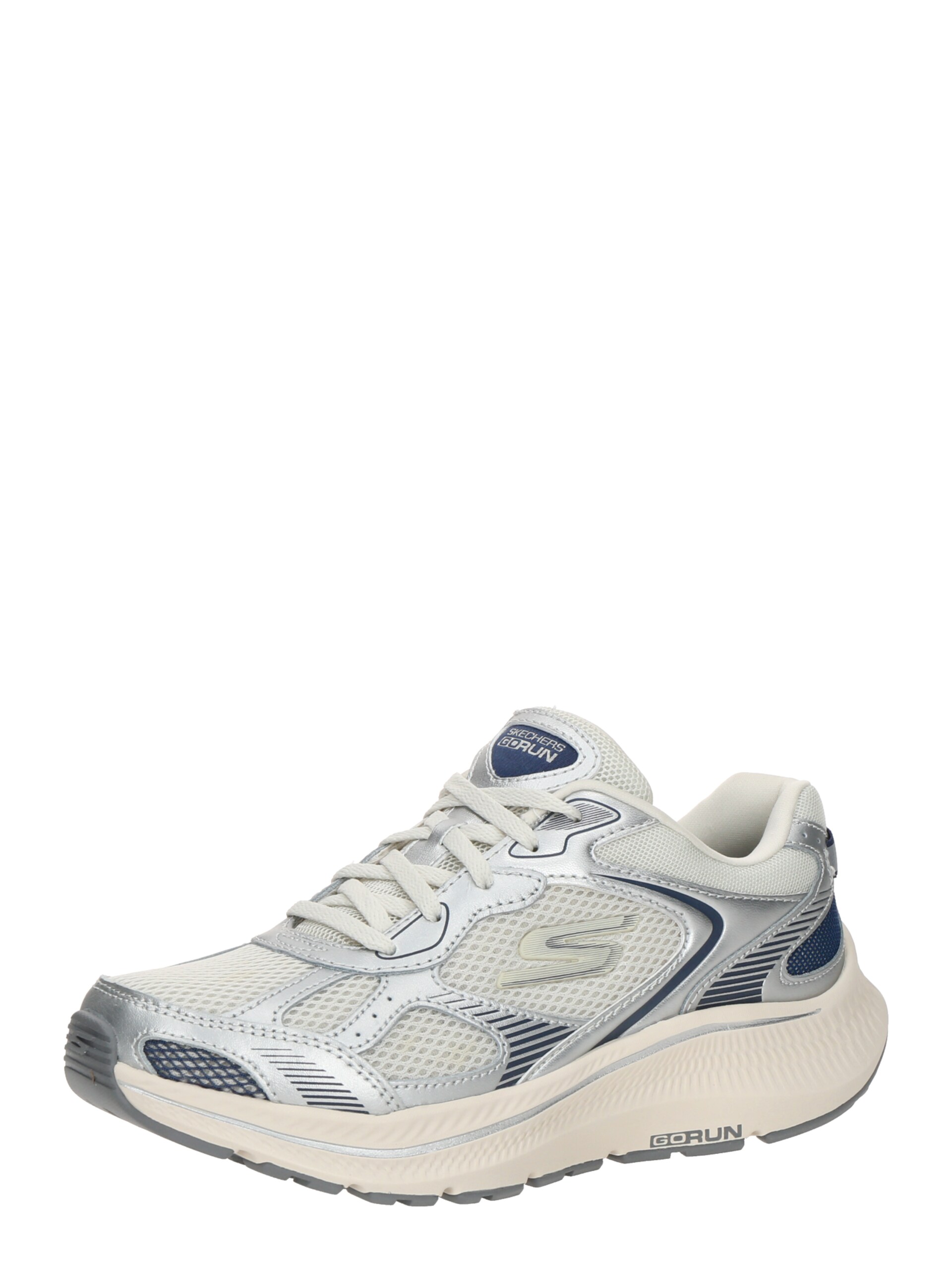 SKECHERS GO RUN Consistent 2.0 Volt Lädersneakers För Kvinnor I Silver/marinblå dam – bild 3