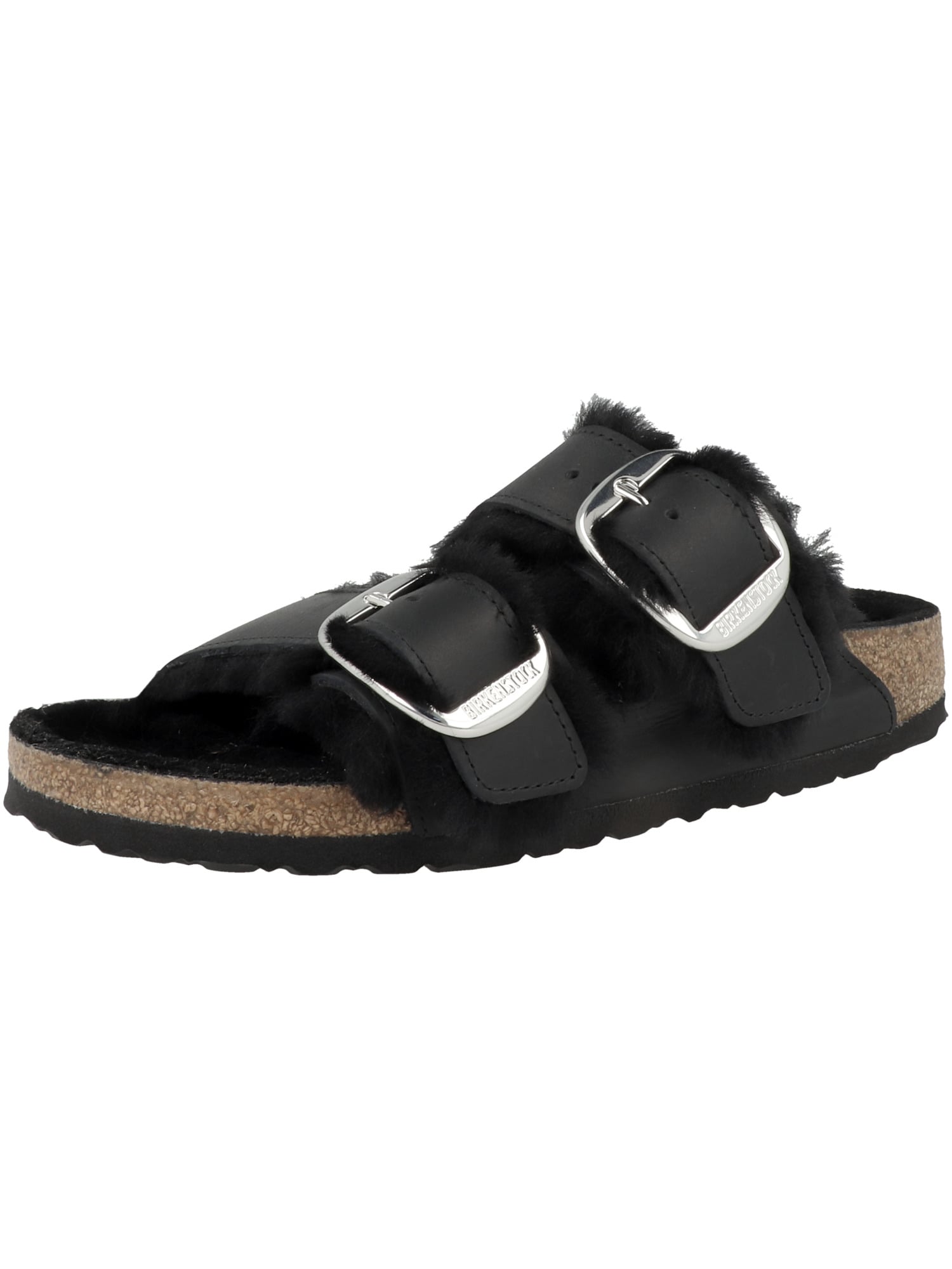 Birkenstock BIRKENSTOCK Pantolette ' Arizona ' schwarz / silber