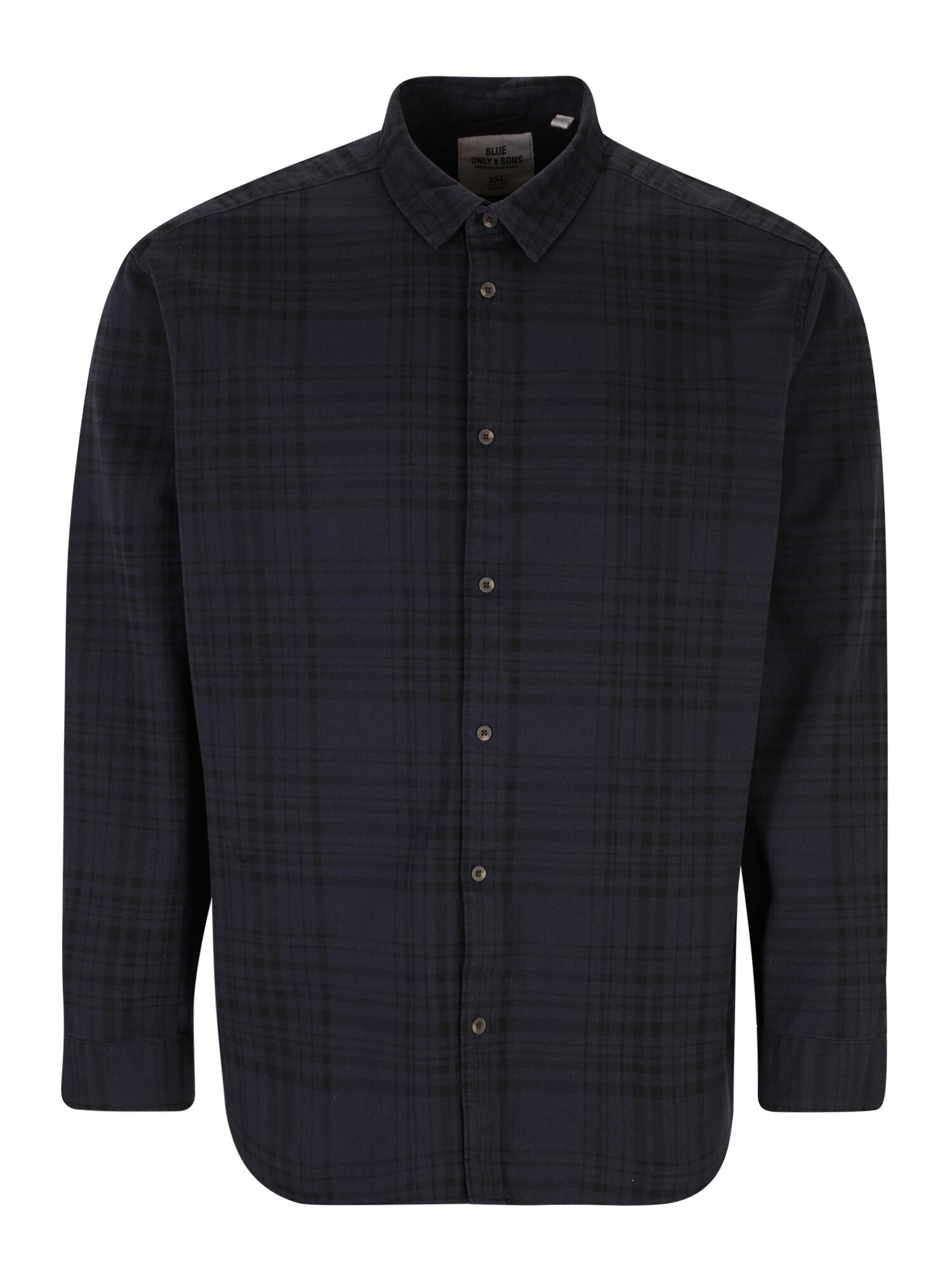 Only & Sons Big & Tall Camisa 'AXL'  navy / preto