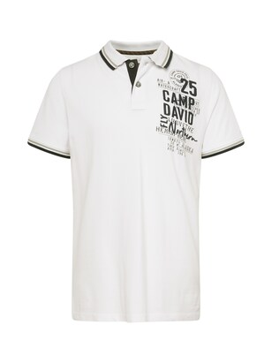 camp david Shirt ‘Alaska Ice Tour’ Zwart / Wit