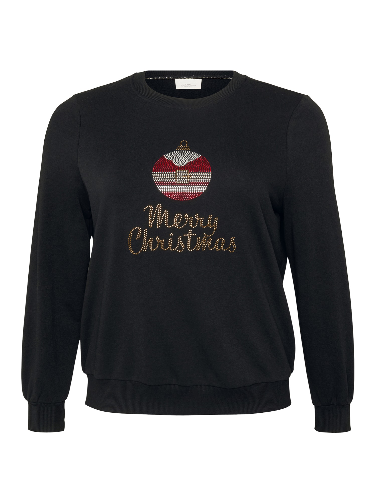 ONLY Carmakoma Bluză de molton CARXMAS SNOW  auriu / roșu / negru / alb
