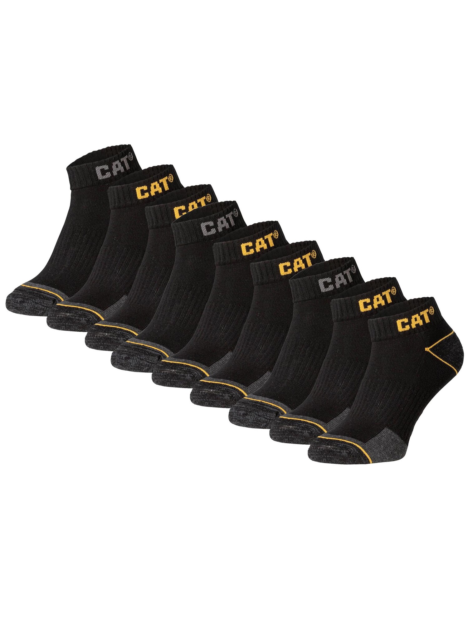 Caterpillar Füßlinge Cat Enkelsokken Heren Work Sneakers 9-paar Korte Werksokken