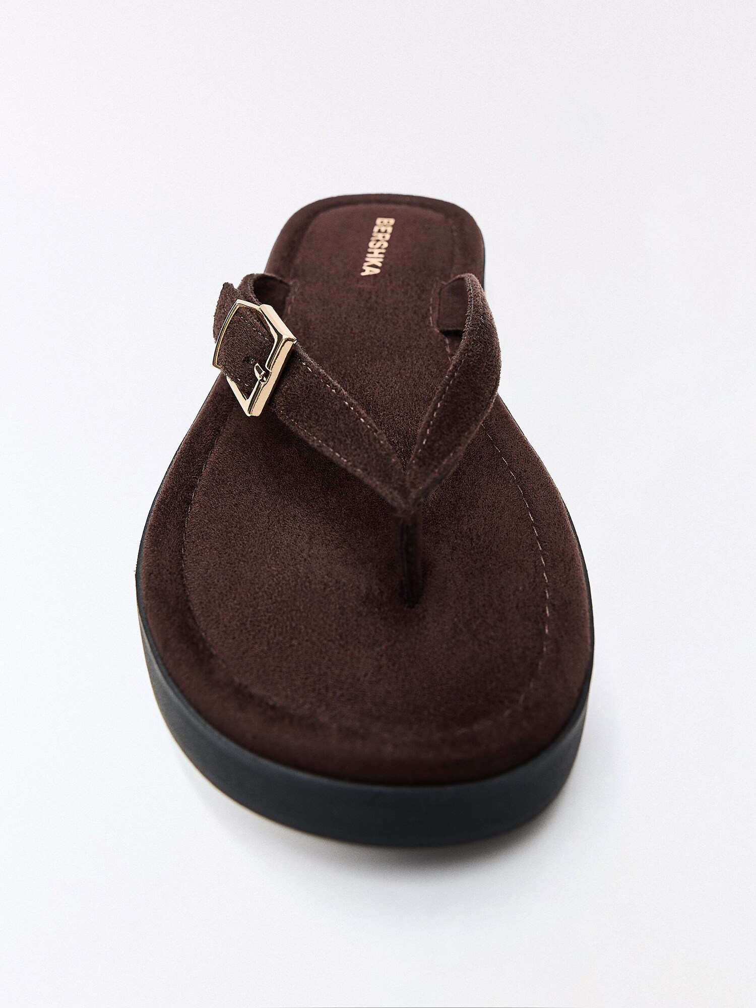 Bershka Žabky  čokoládová (obrázok 5)