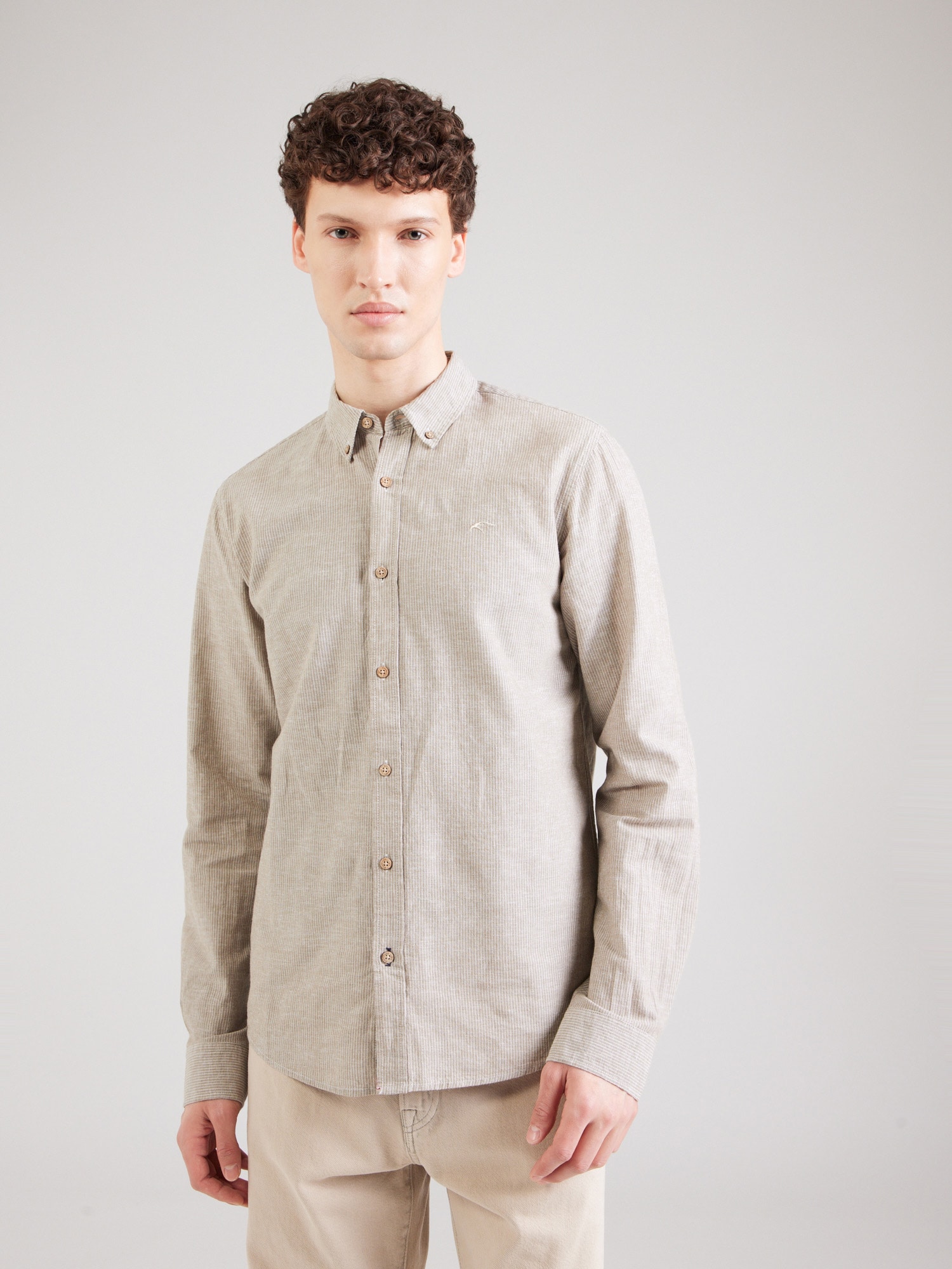 INDICODE JEANS Ing 'Sefle'  khaki / fehér termék 2. képe