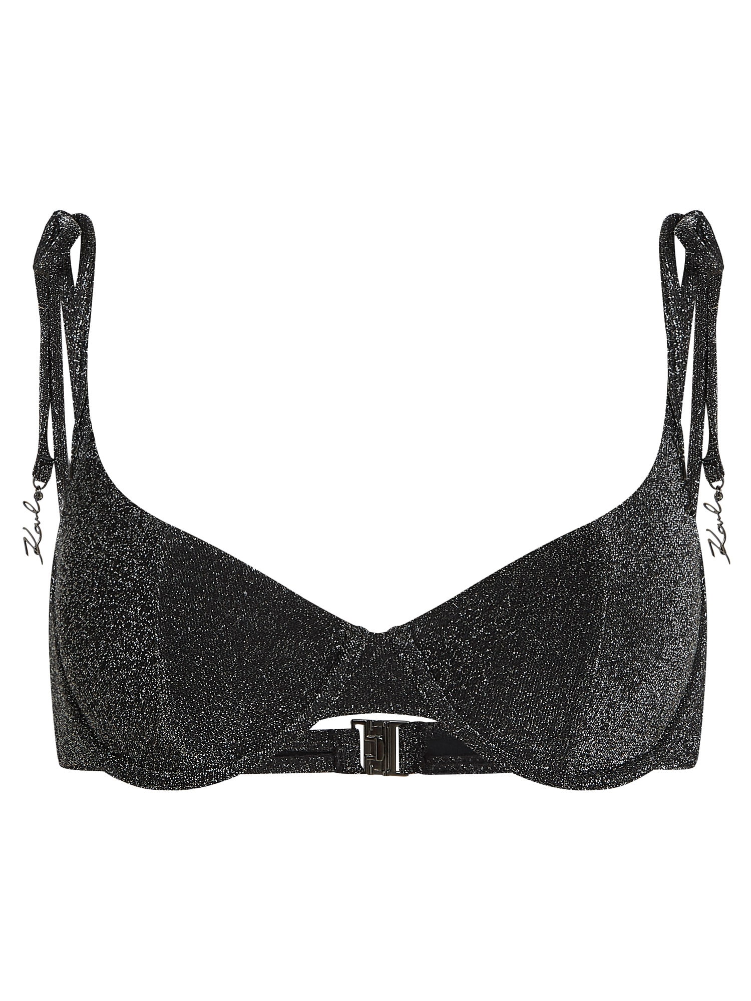 Karl Lagerfeld Sutien costum de baie  negru