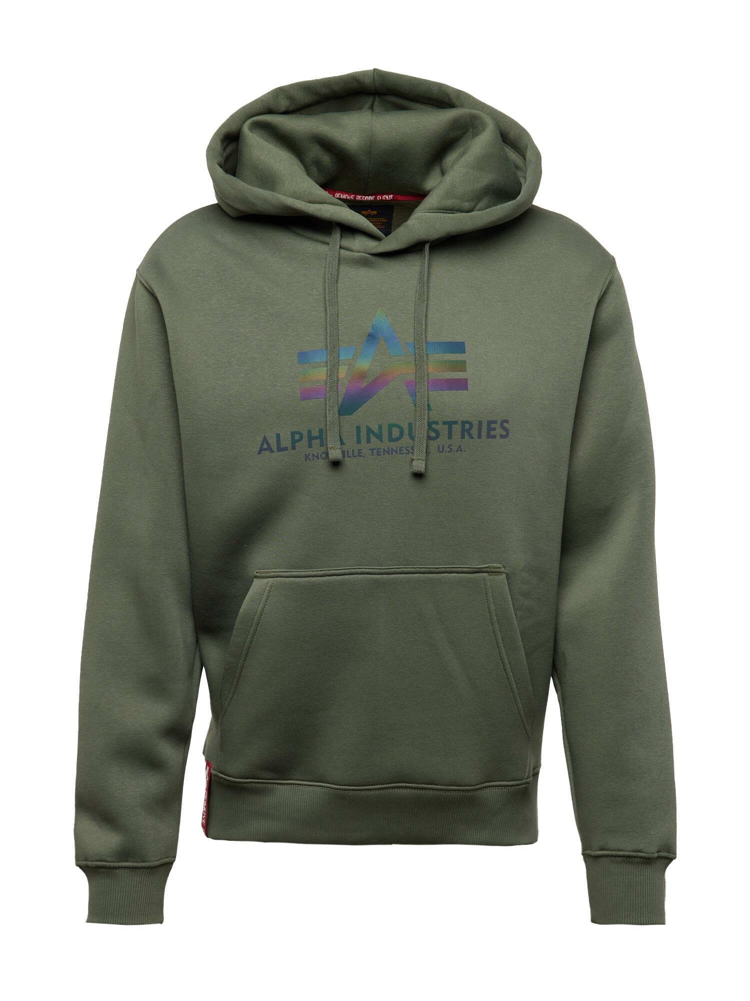 ALPHA INDUSTRIES Mikina  tmavomodrá / zelená / tmavozelená / tmavofialová