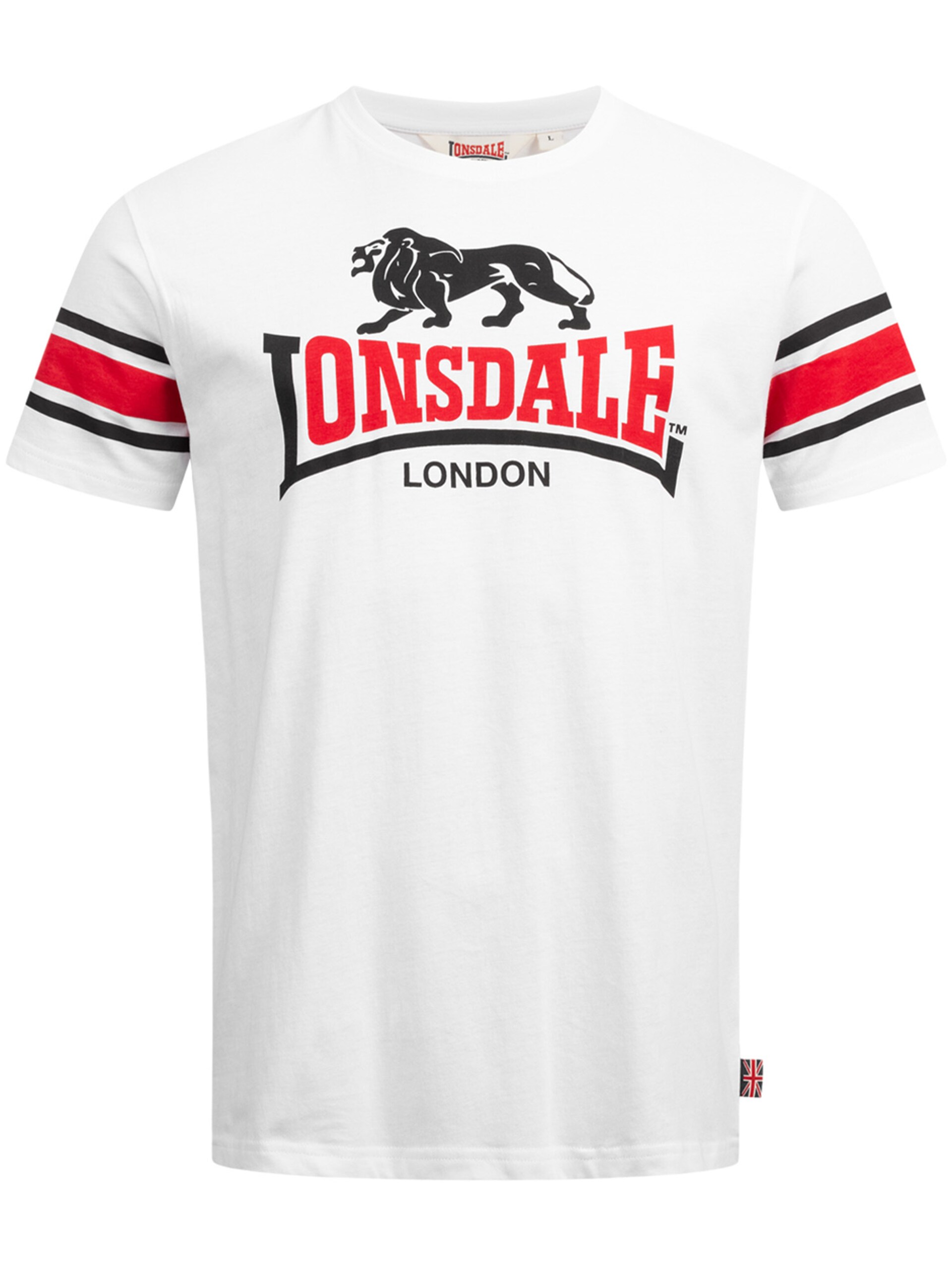 LONSDALE T-shirt 'Hempriggs' röd / svart herr