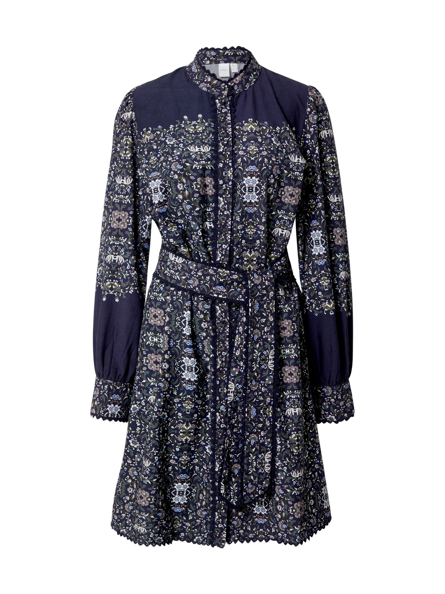 YAS Rochie  bleumarin / albastru deschis / verde pin