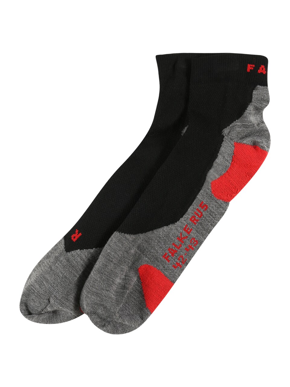 Sportsockor grå / röd