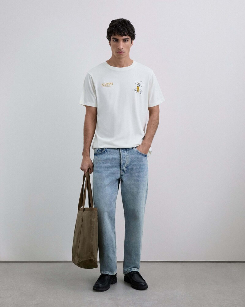 Scalpers T-Shirt Herren Größe XS gelb / schwarz / weiß