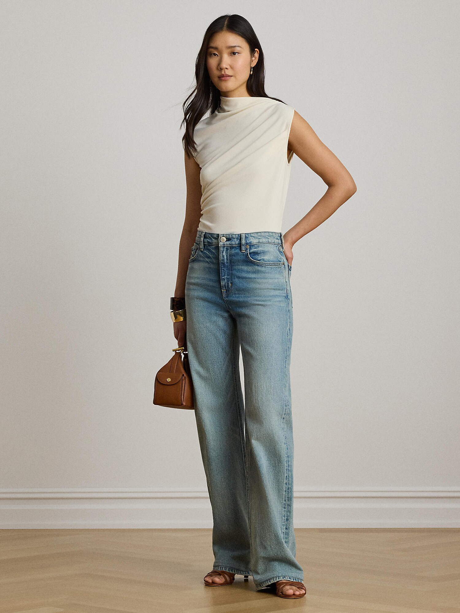 Lauren Ralph Lauren Camiseta crema – imagen 8