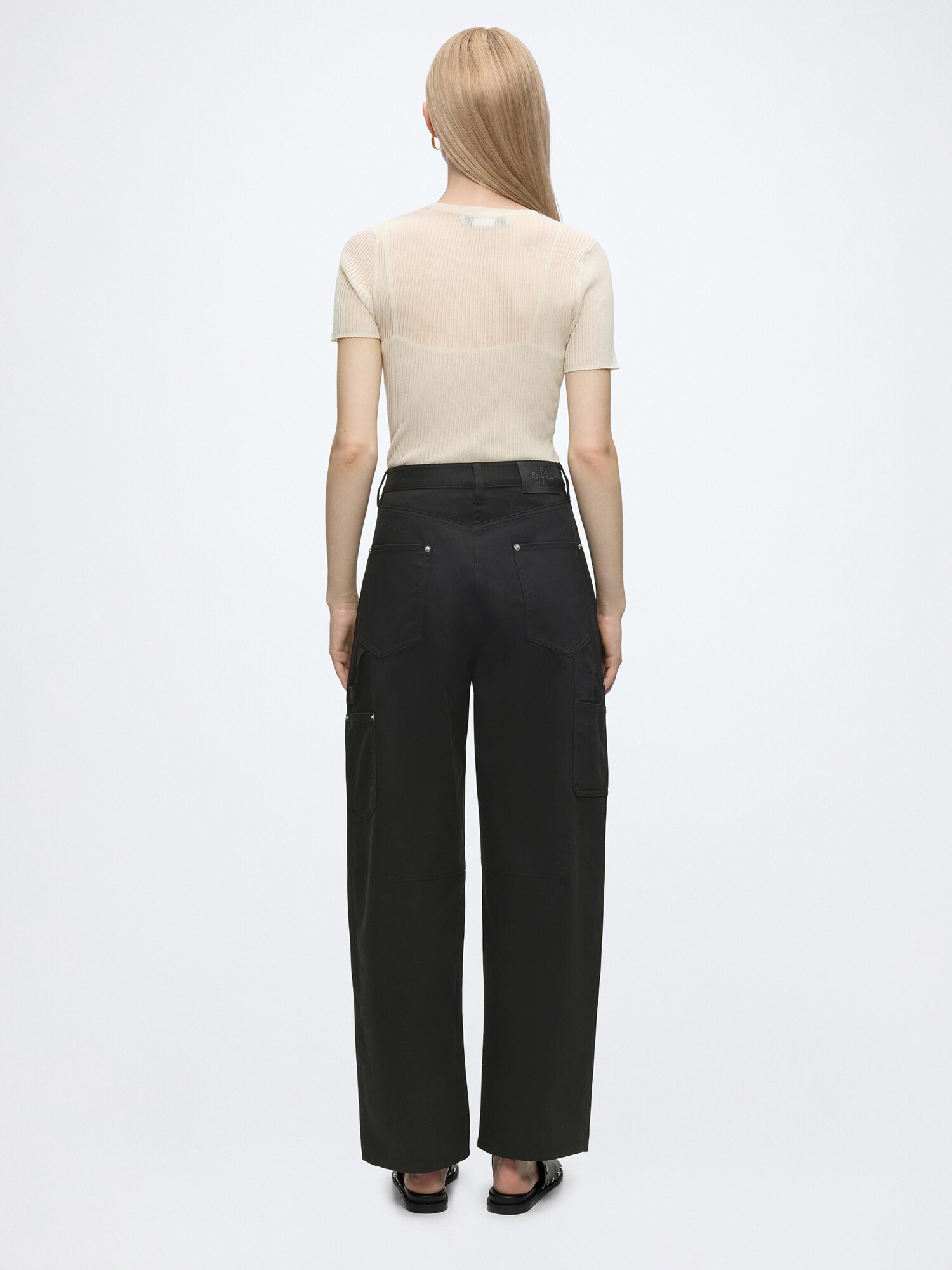 Calvin Klein Jeans Pantalón cargo negro – imagen 3