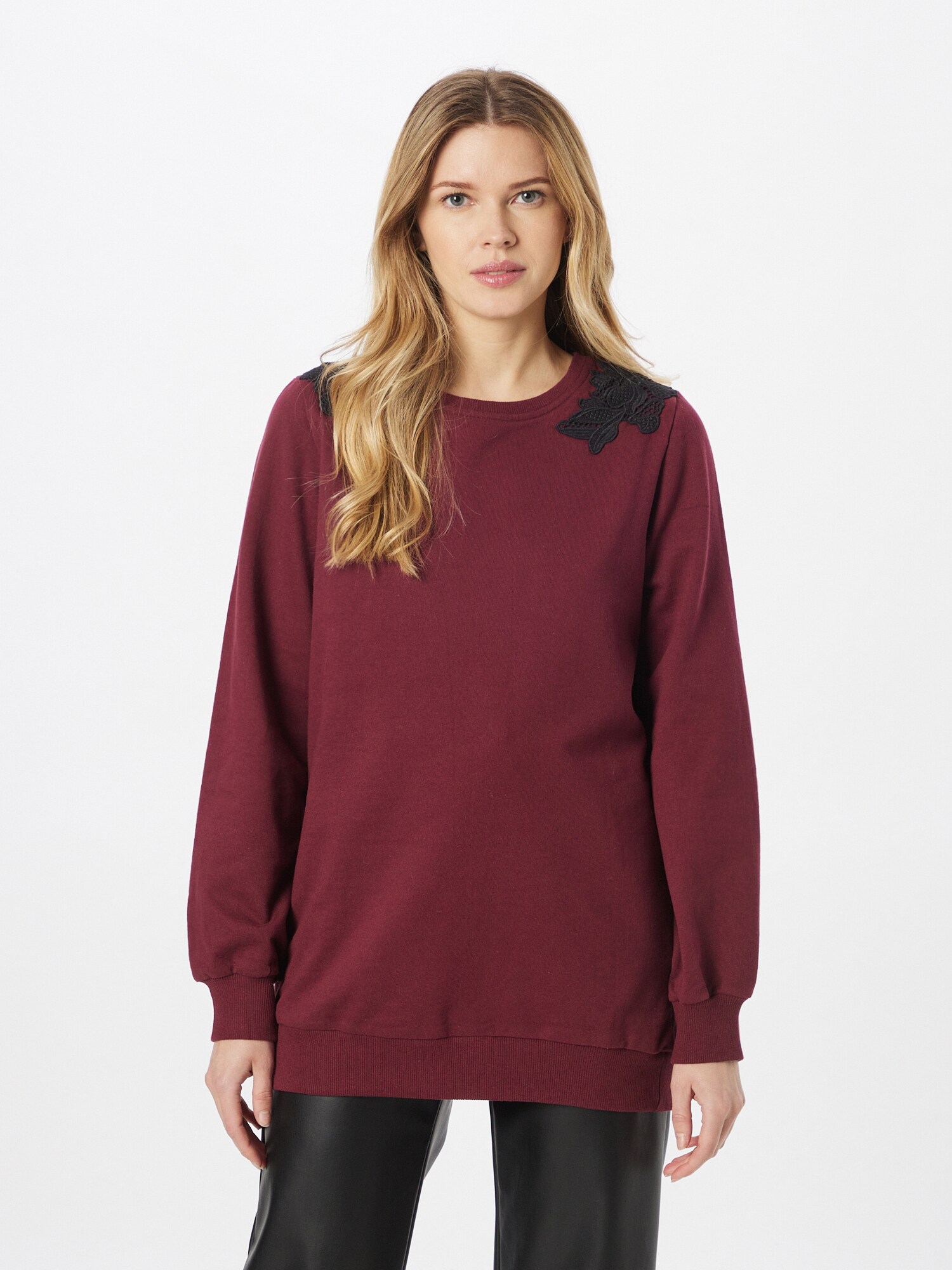 Dorothy Perkins Tréning póló  kárminvörös / fekete termék 2. képe