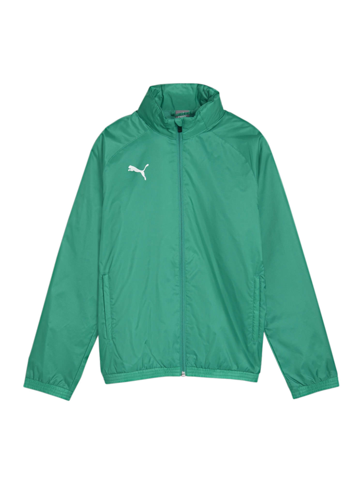 PUMA Geacă sport  verde jad / alb