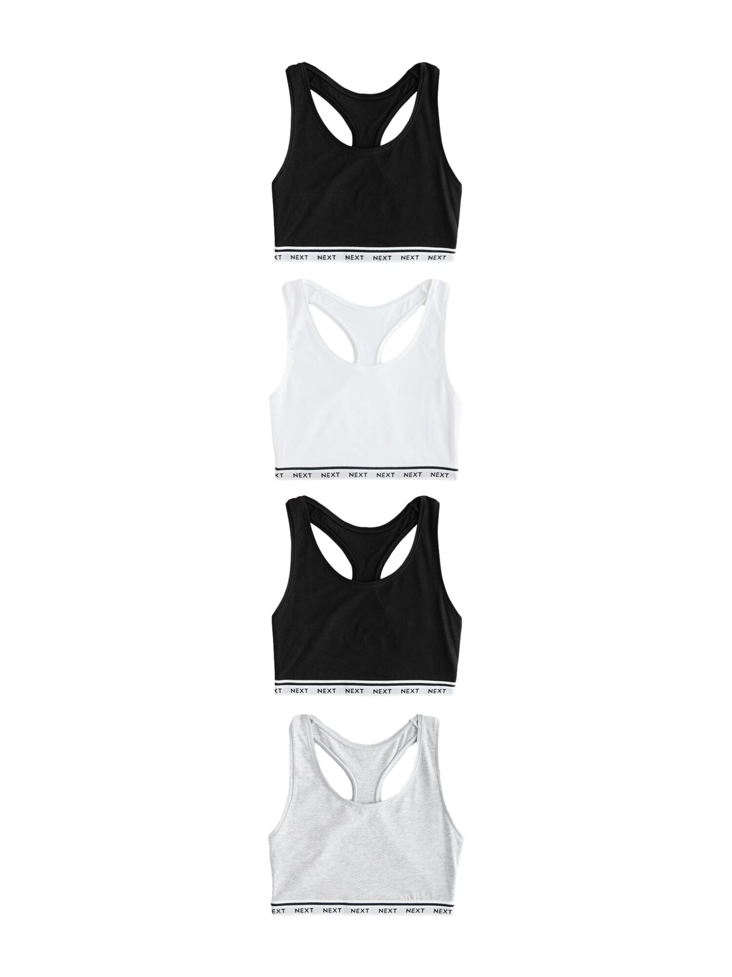 Next Sujetador 'Ultimate Comfort' gris / negro / blanco