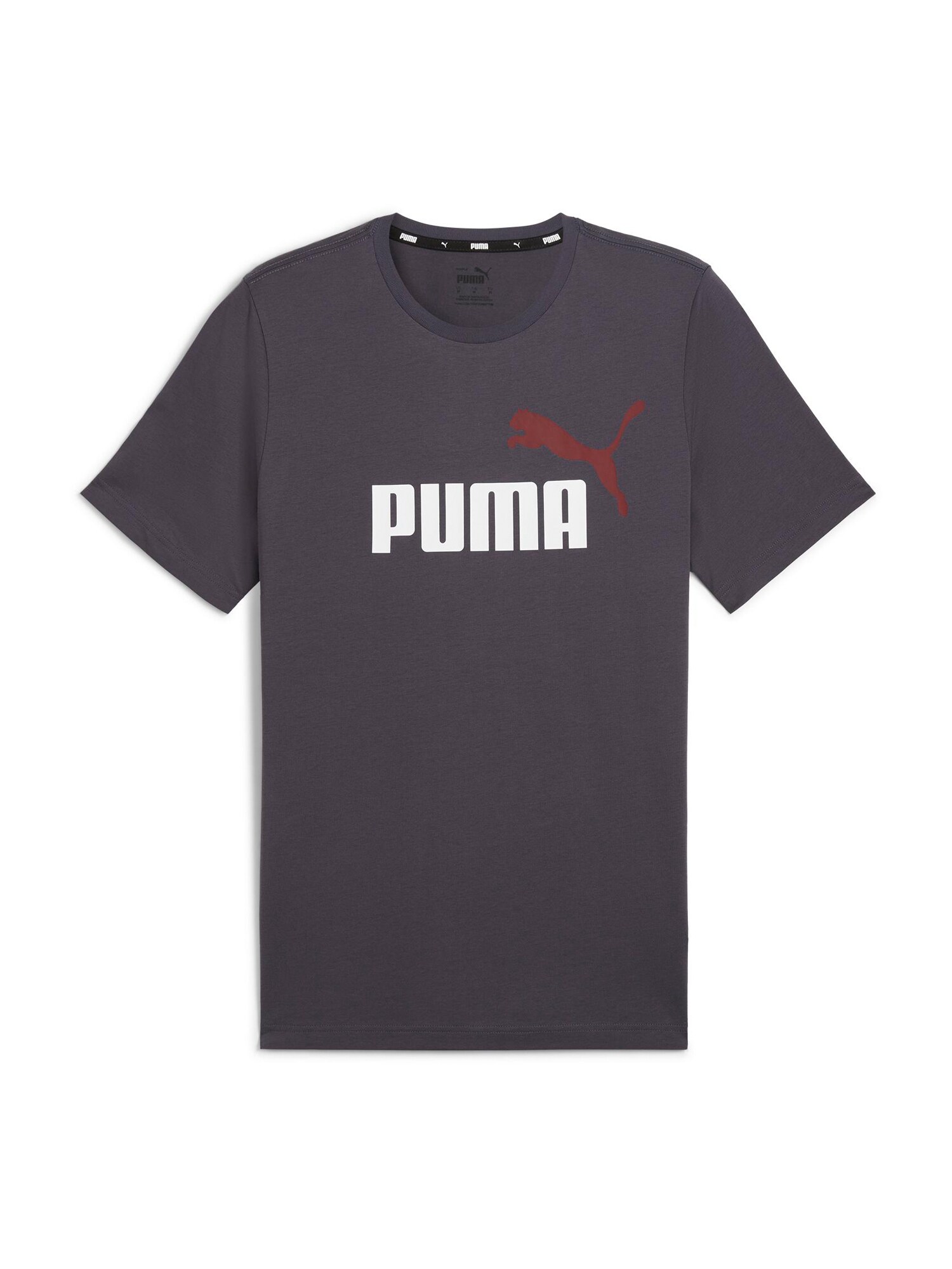 PUMA Funkčné tričko 'ESS'  antracitová / červená / biela