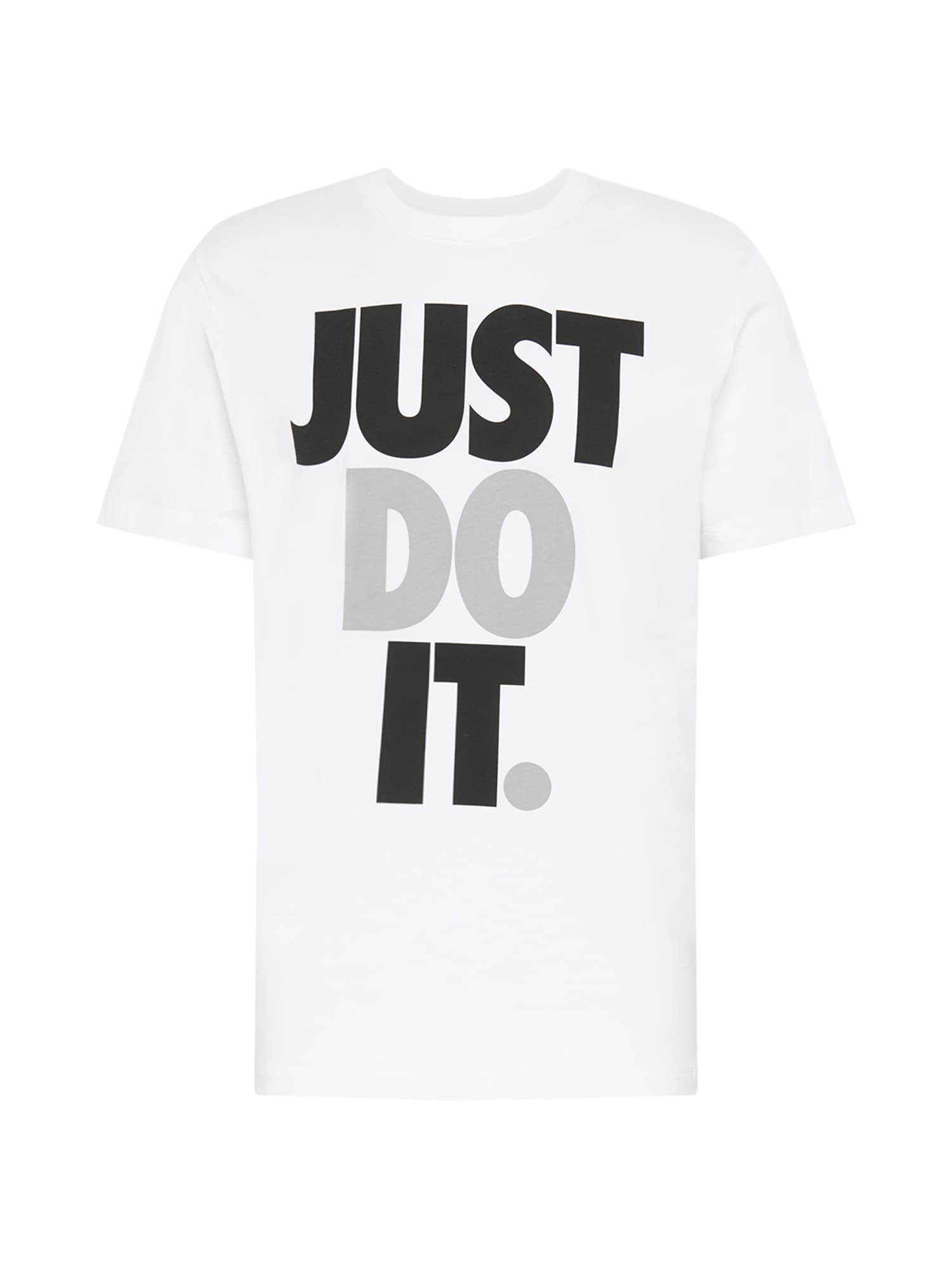 Nike Sportswear Marškinėliai  pilka / balta / juoda