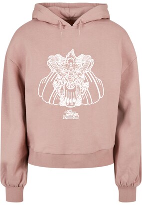 Merchcode Sweatshirt ‘Thin Lizzy – Rocker’ Rosé / Wit